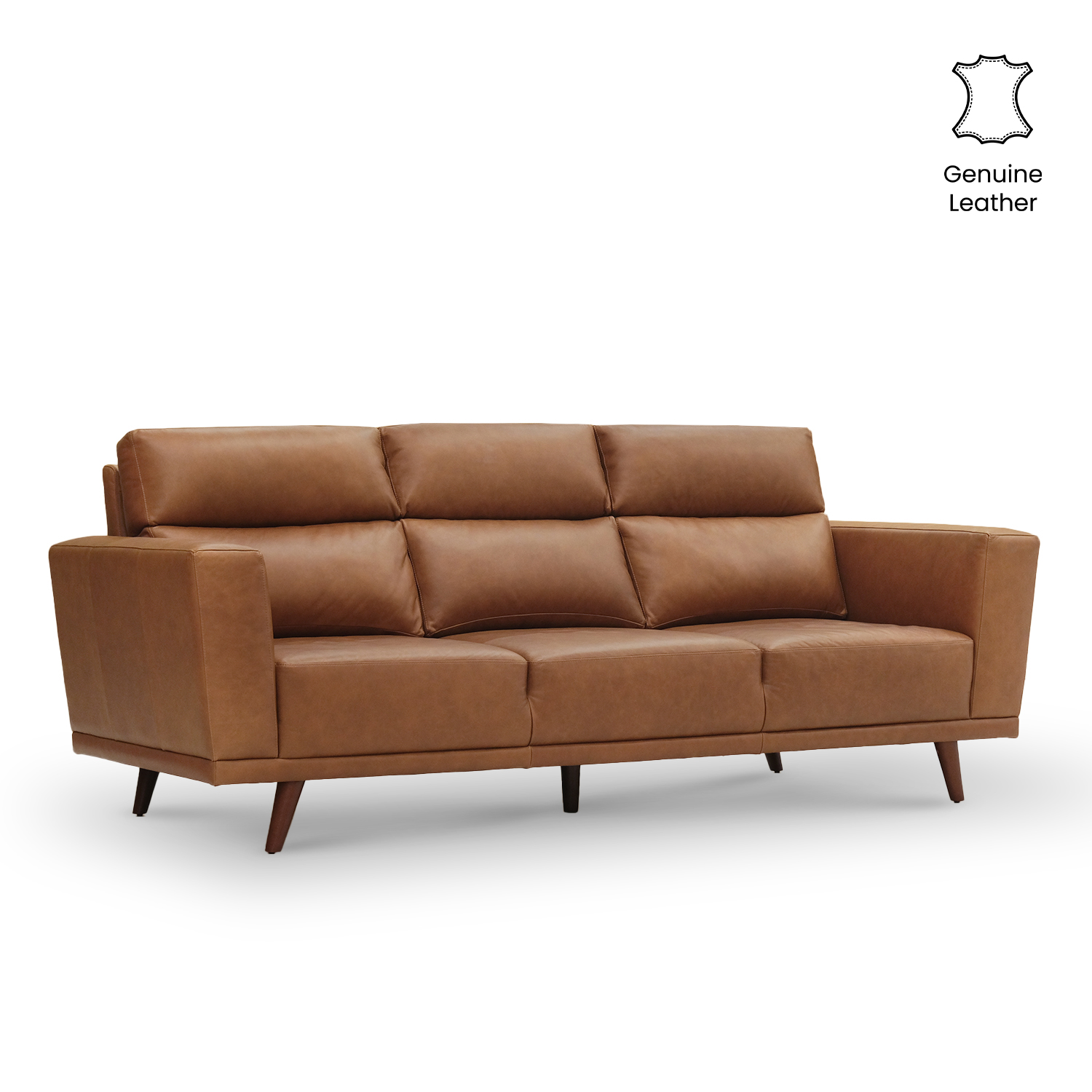 Clemens 3 Seater Sofa Anilina Leather
