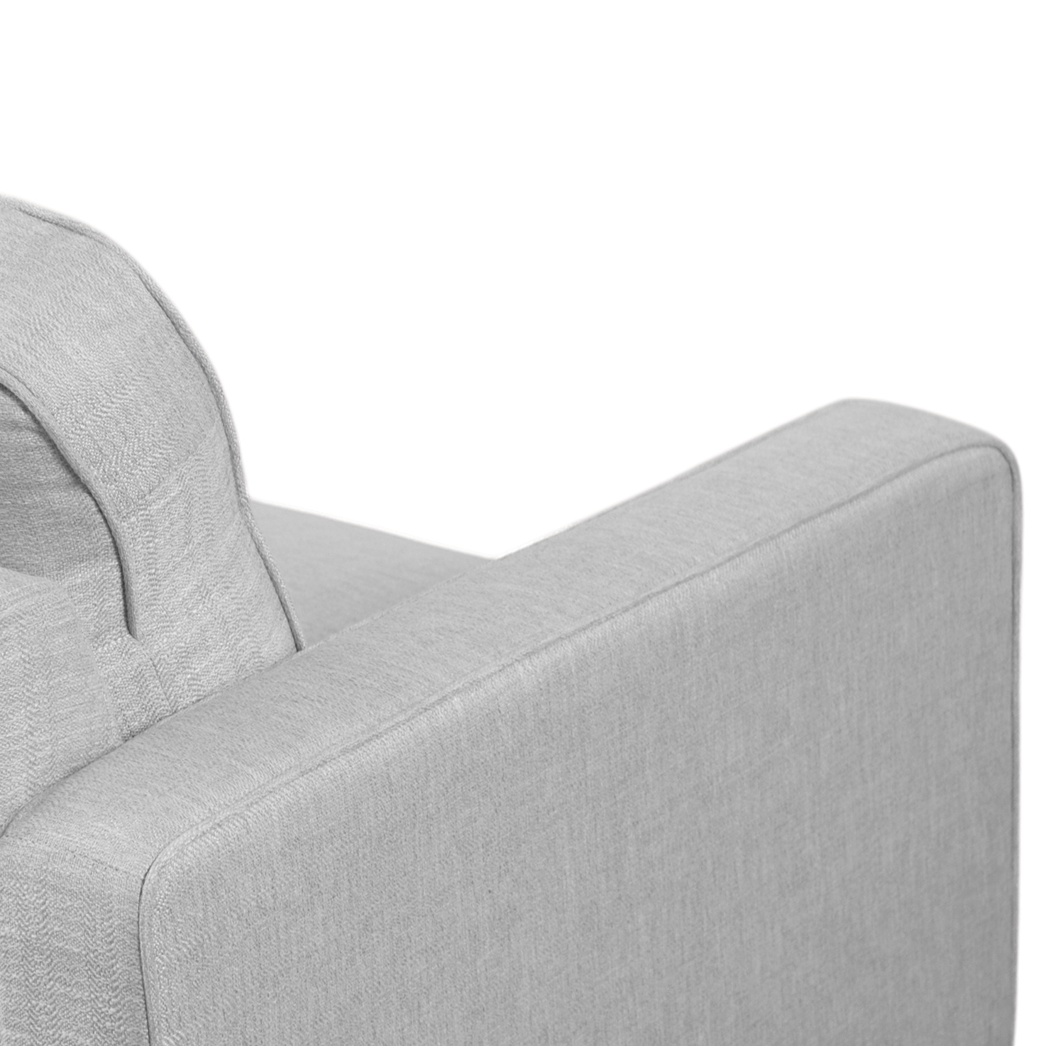 Jane Mist Grey Mid-Century 3 Seater Sofa