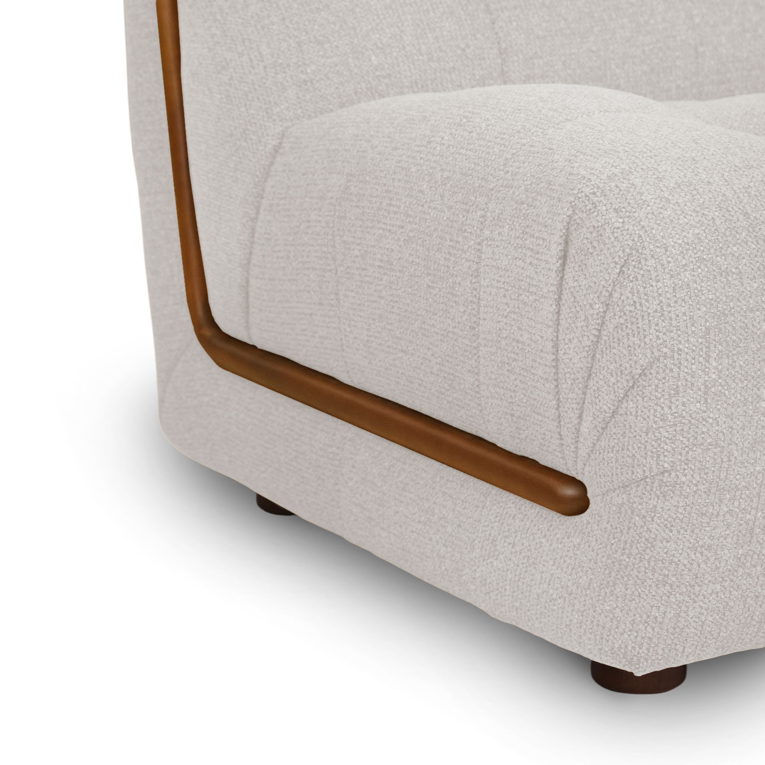 Sylvia Light Grey 3 Seater Sofa