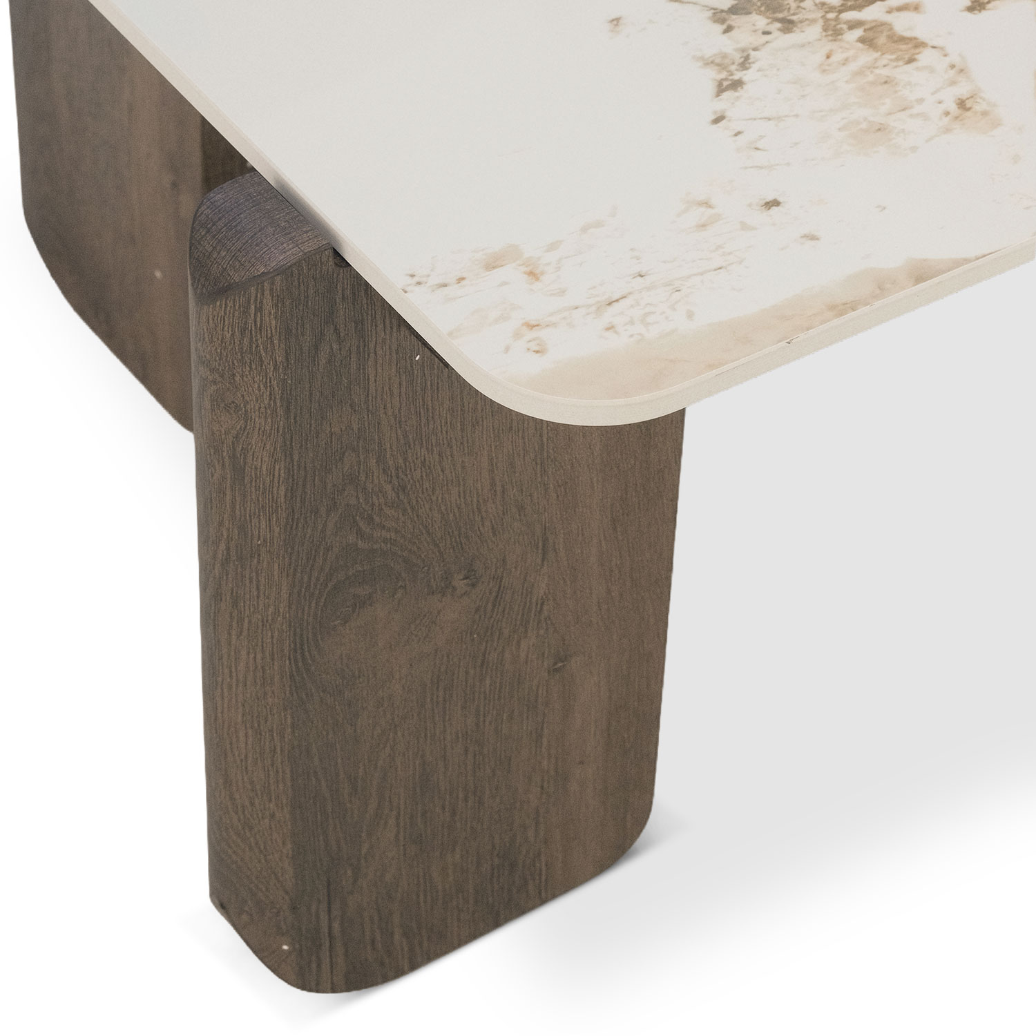 Juno Ceramic White Rectangular Coffee Table