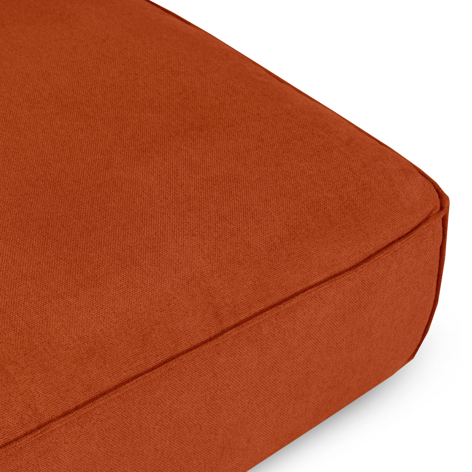 Daphne Umber Brown Modular Armless Chaise