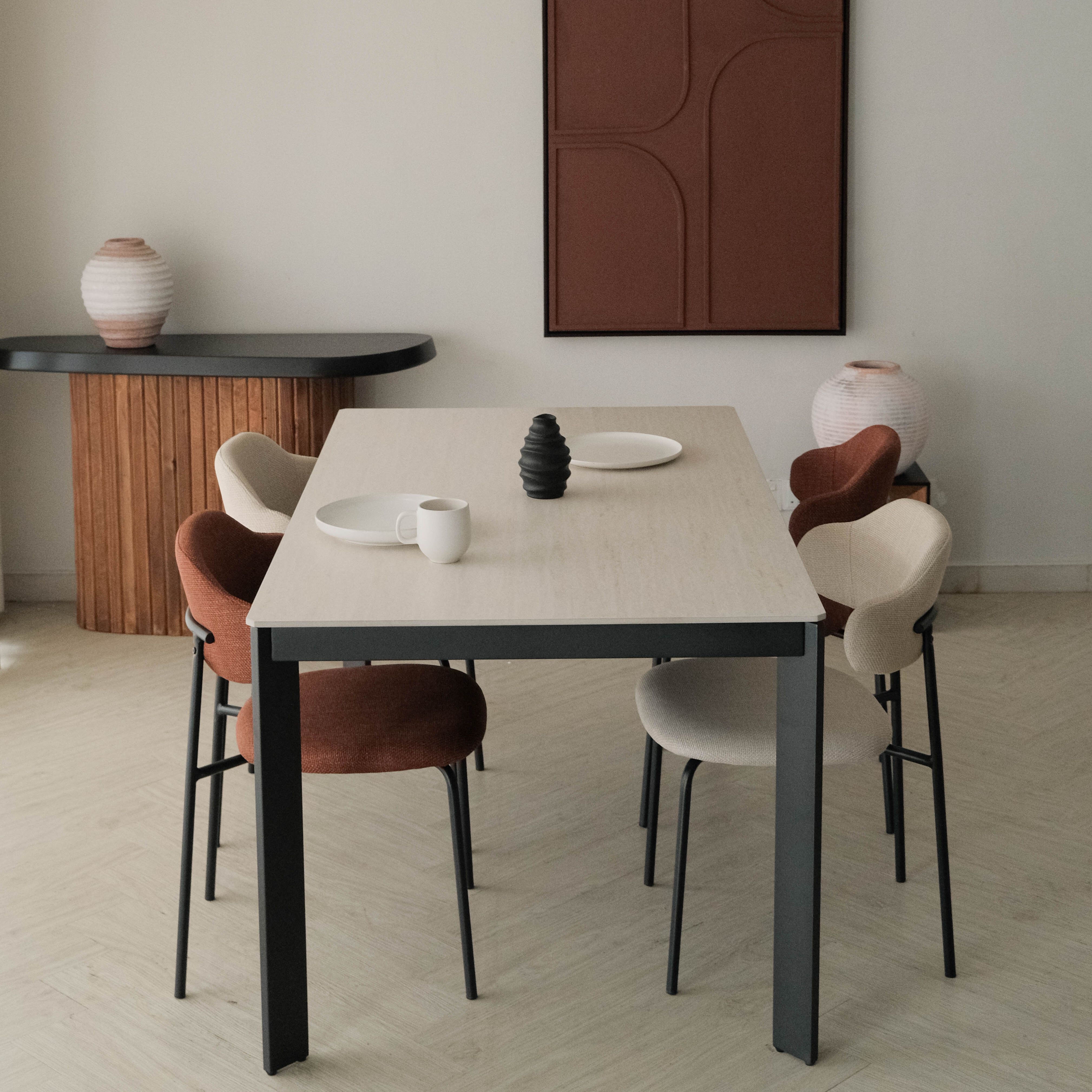 Barry Travertine Dining Table 160cm