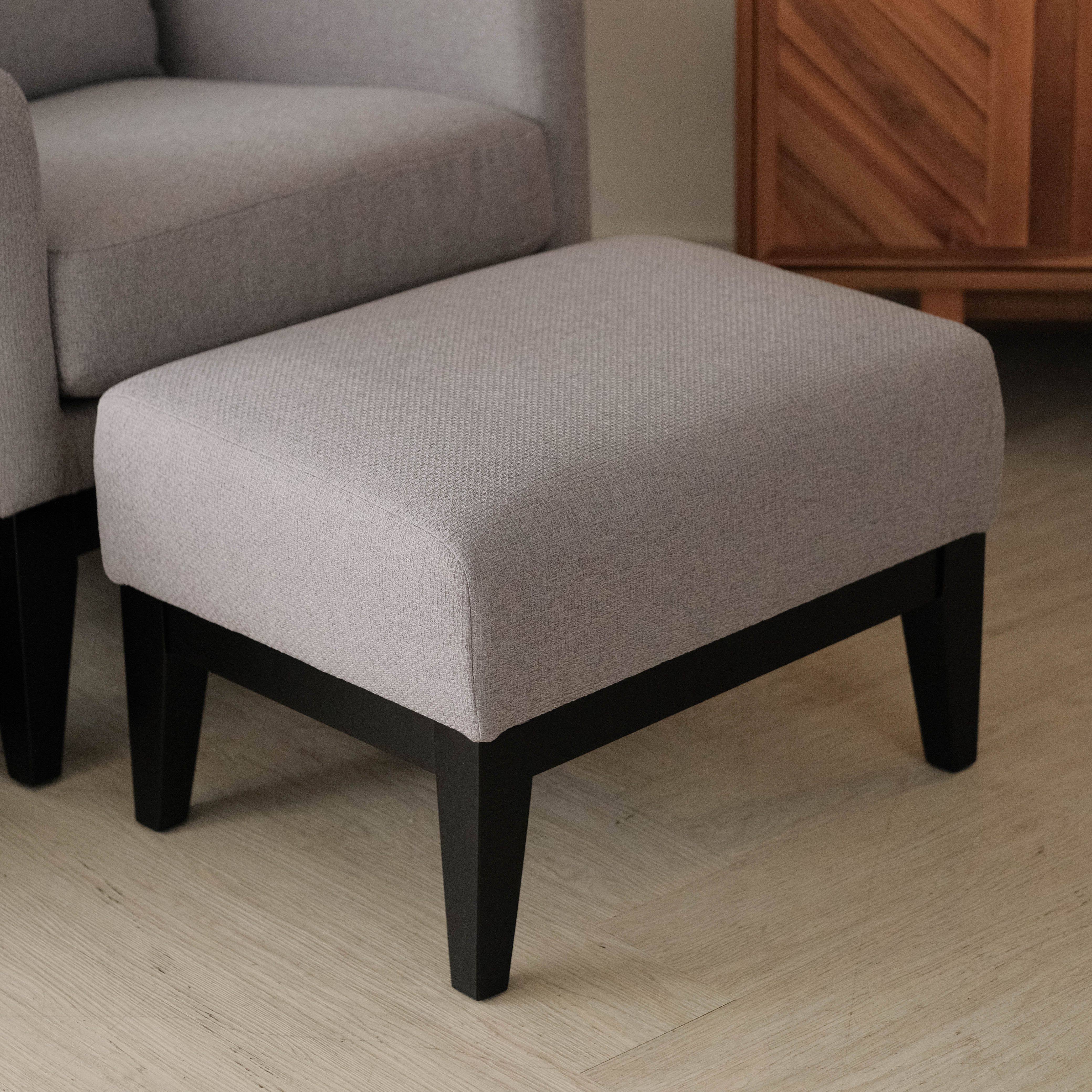 Frida Light Grey Footstool