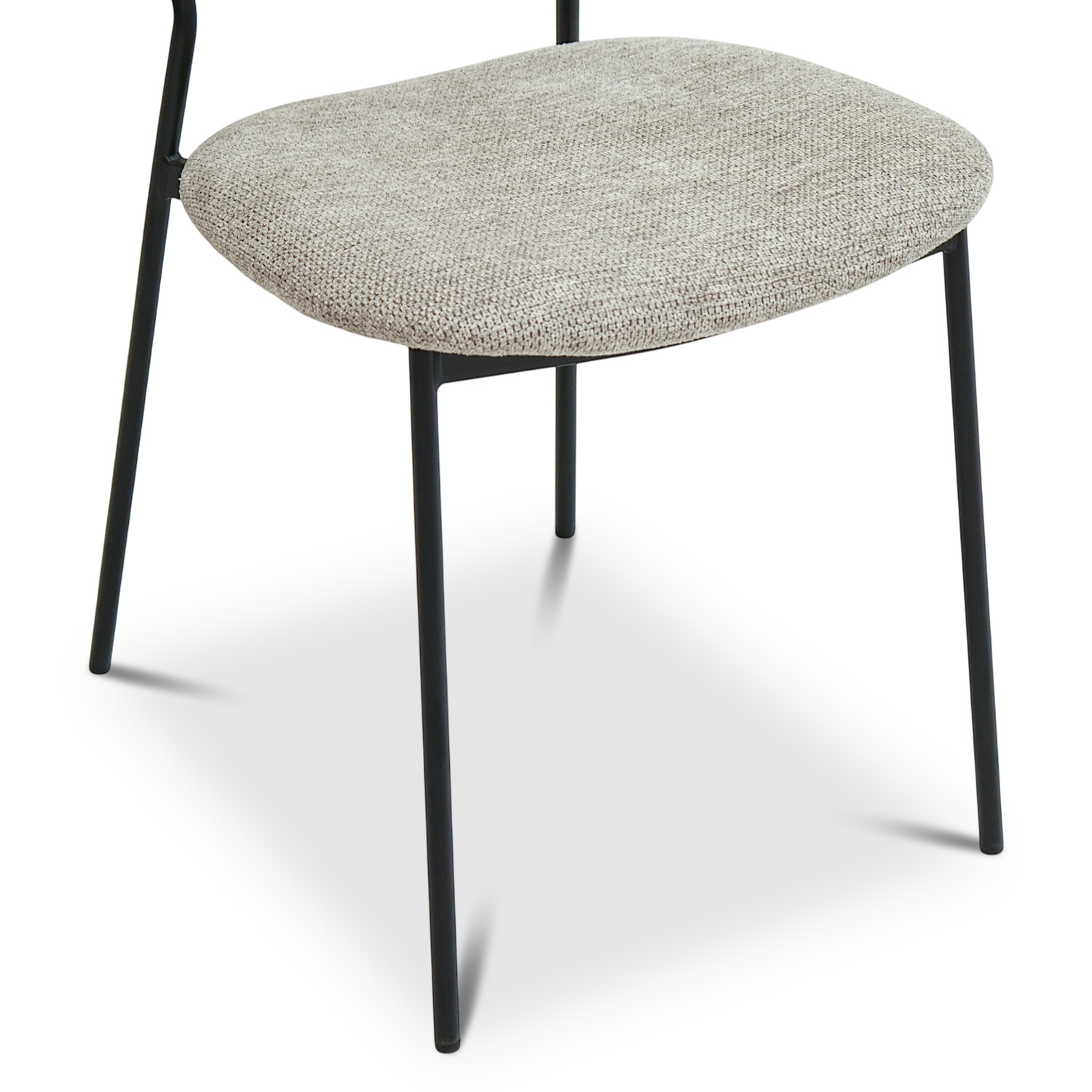 Gaia Dark Brown Chair Stone Beige