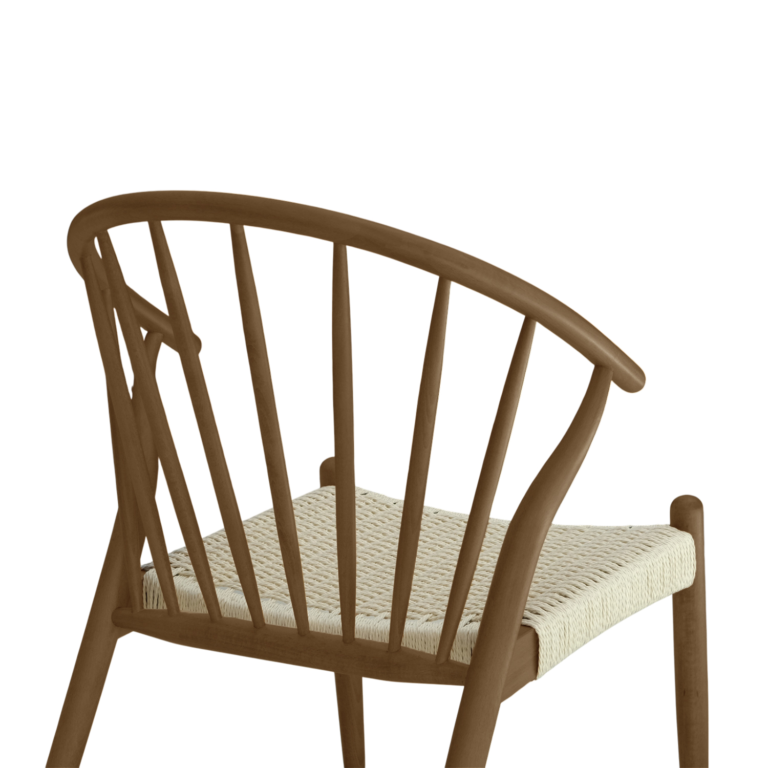 Quinn Brown Lounge Chair Natural Weave