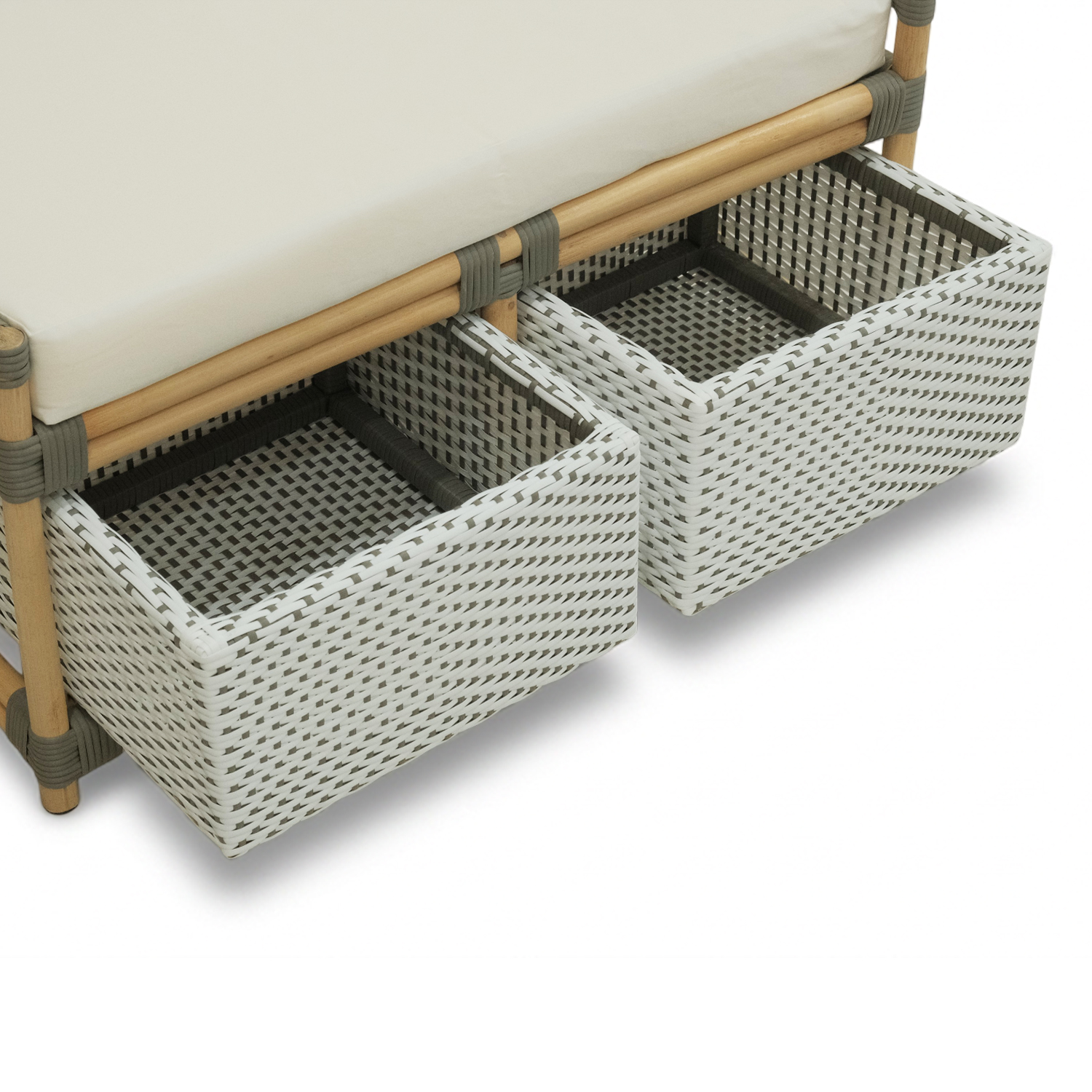 Timor Rattan Storage Bench