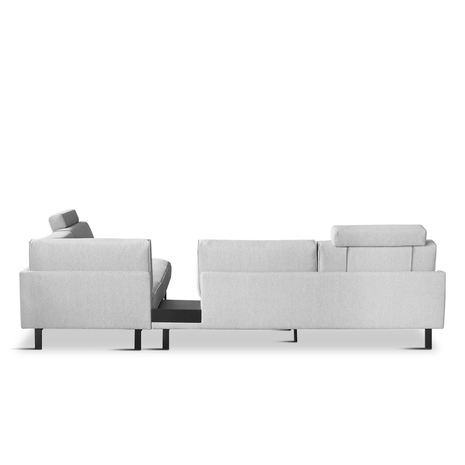 Elliott Flint Grey Left Corner Sofa