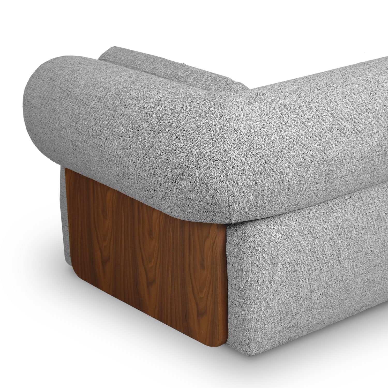 Alessia Stone Grey 3 Seater Sofa