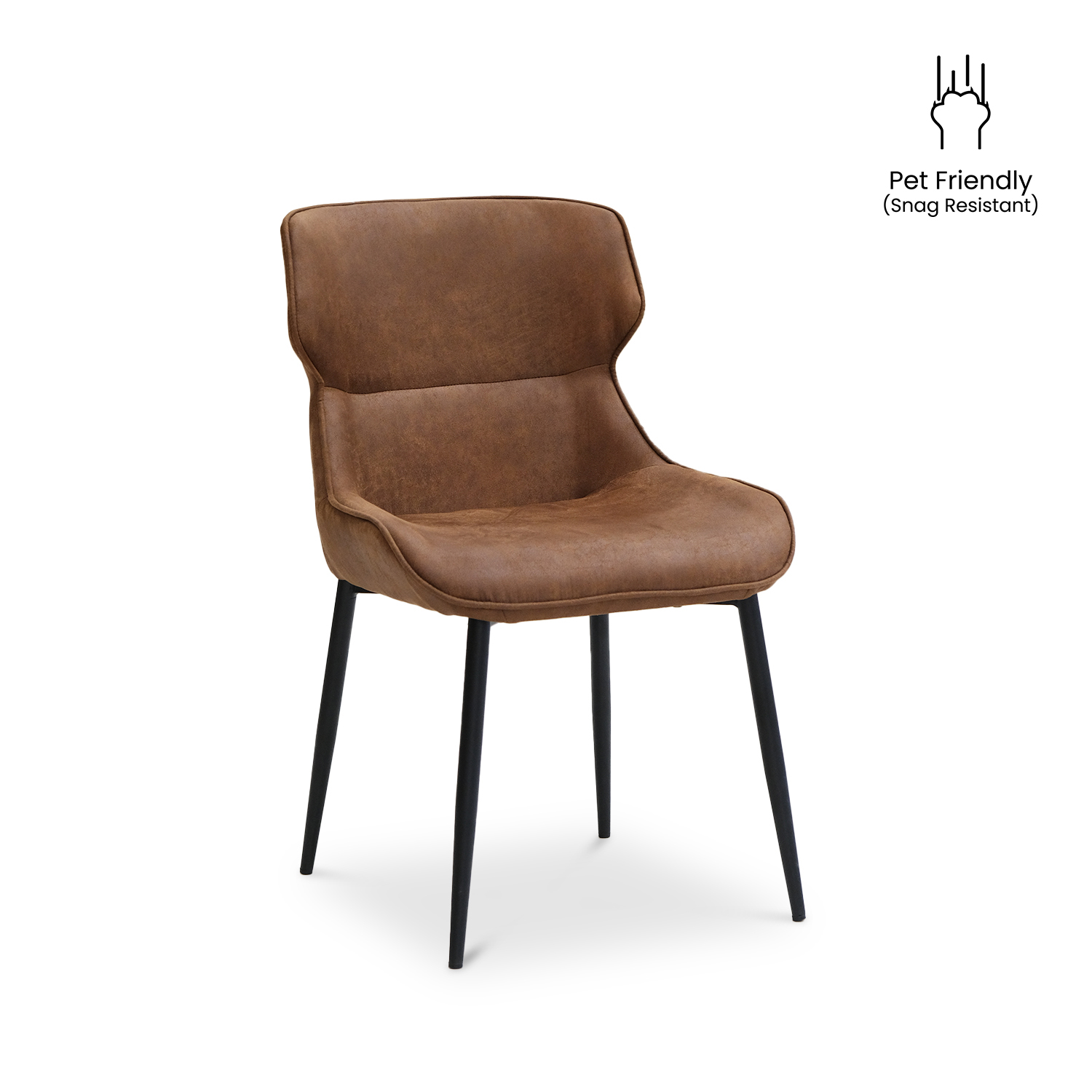 Mateo Vintage Brown Dining Chair