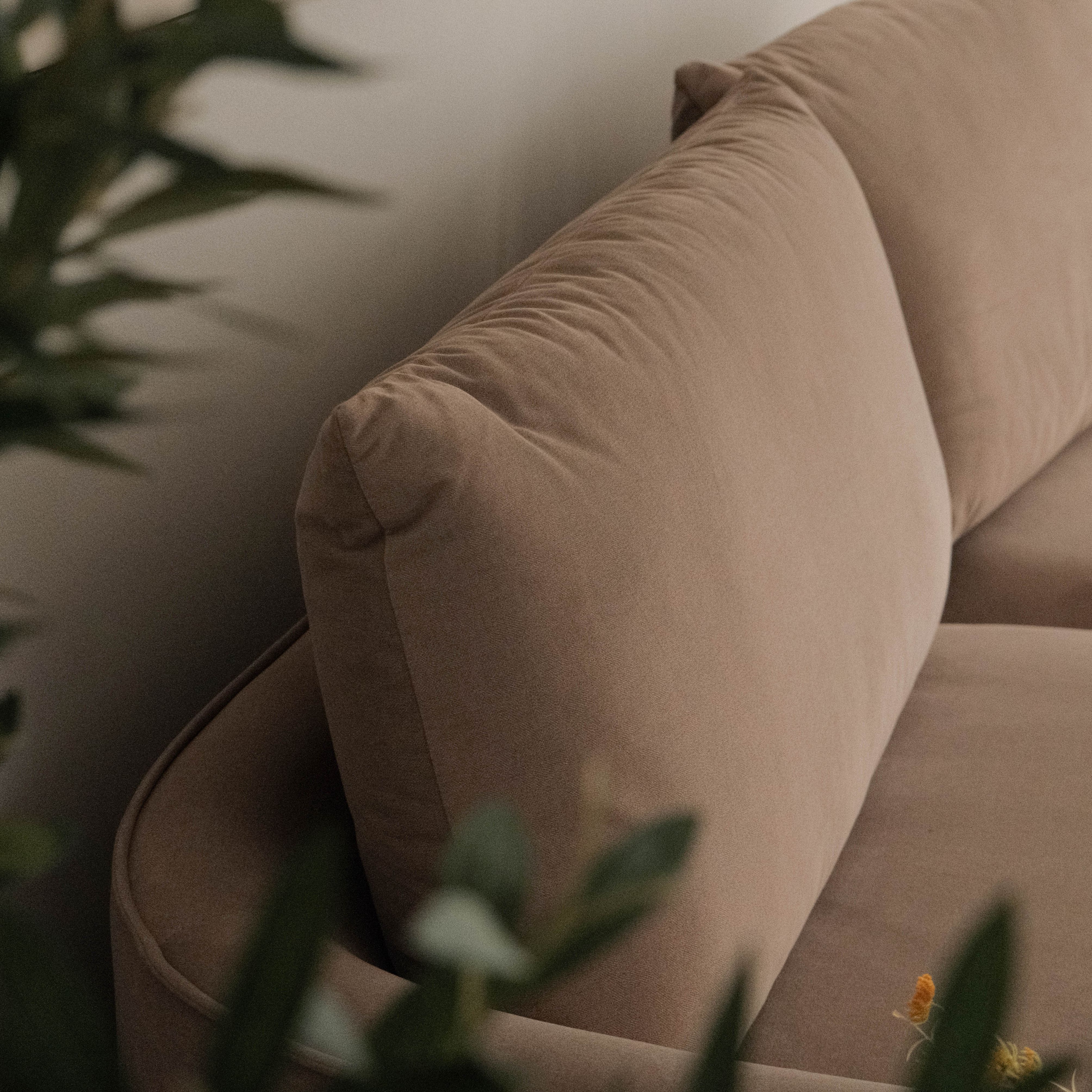 Sabrina Sand Beige Curve Chaise Left Sectional Sofa