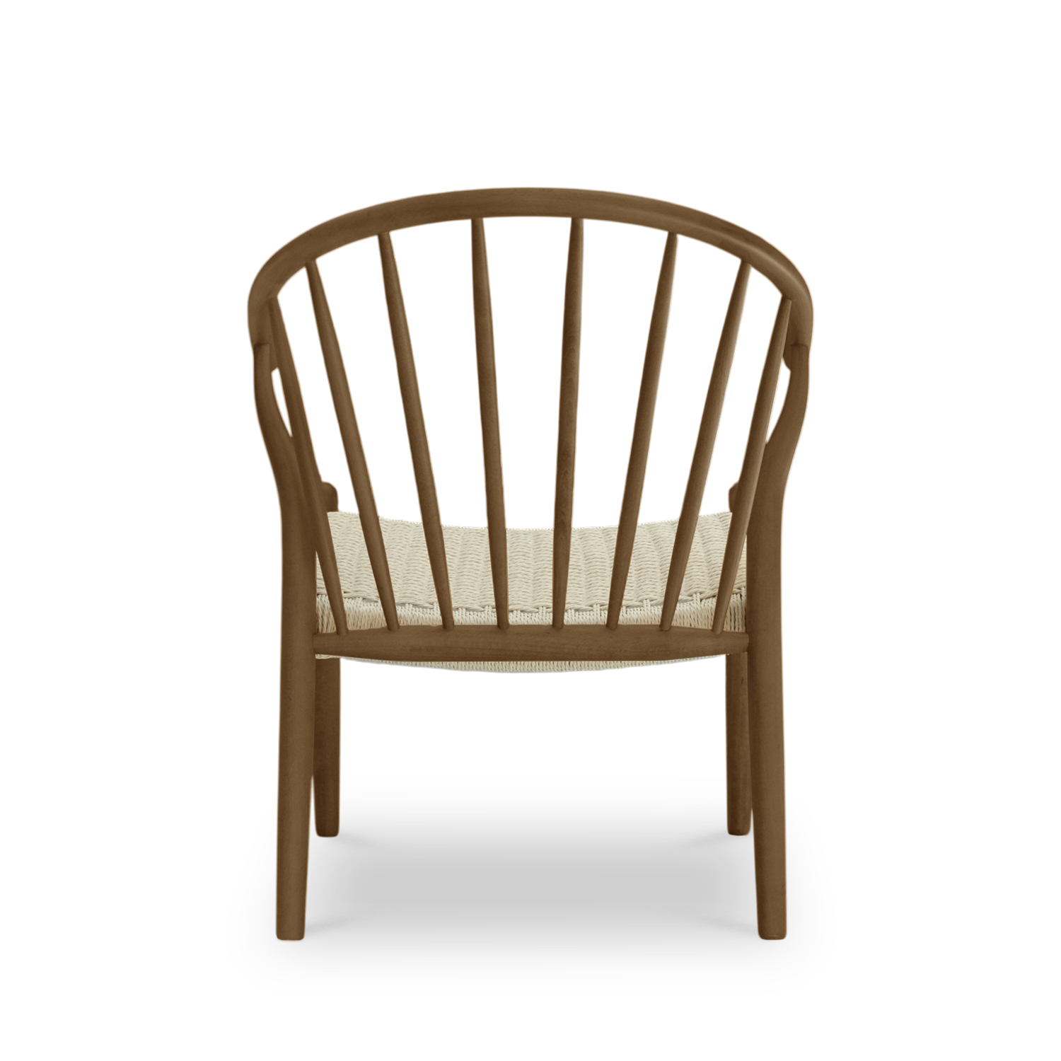 Quinn Brown Lounge Chair Natural Weave