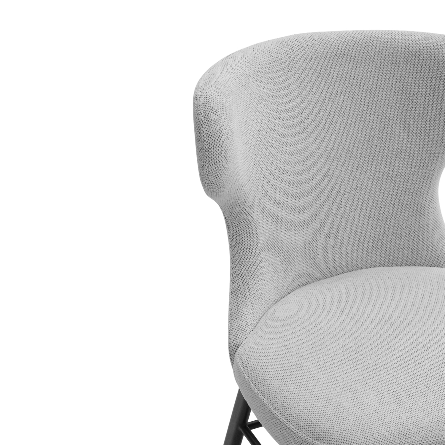 Stellar Ebony Dining Chair Silver Grey