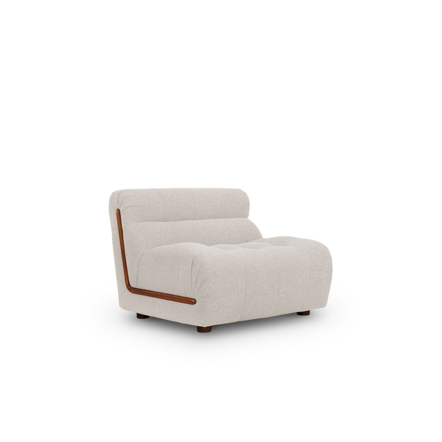 Sylvia Light Grey 1 Seater Sofa