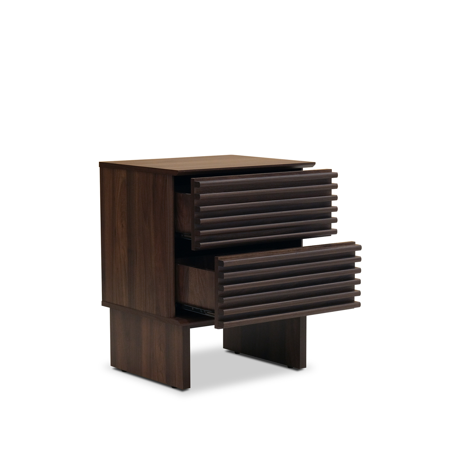 Linear Dark Brown Side Table