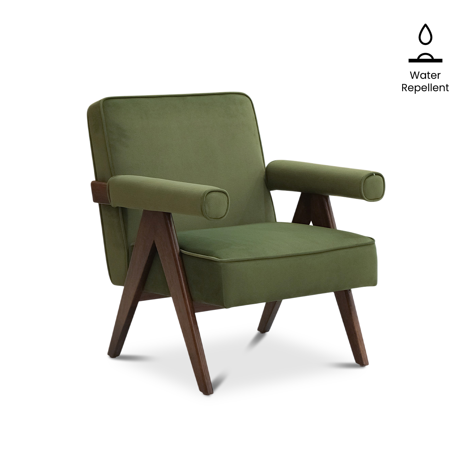 Joelle Retro Green Lounge Chair