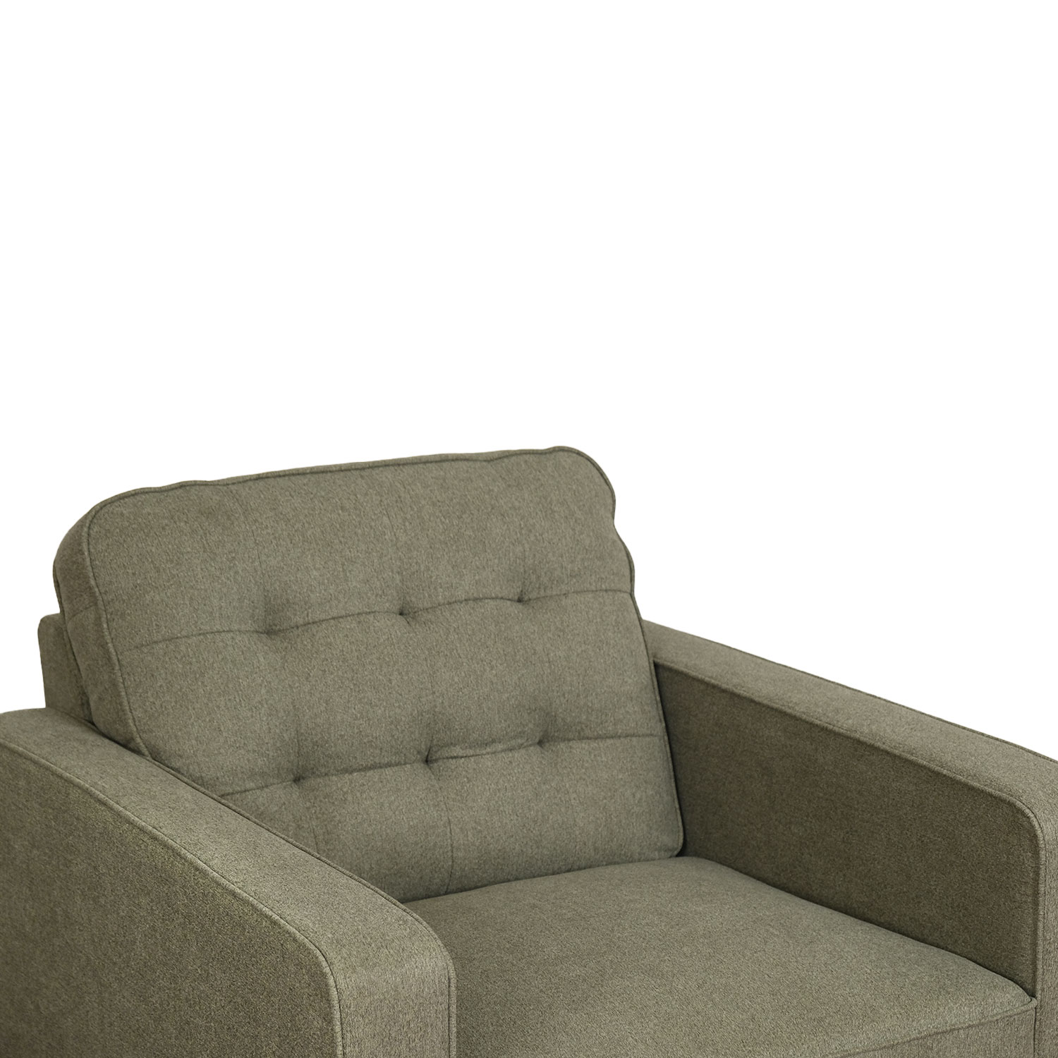 Jane Retro Green Mid-Century 1 Seater Sofa