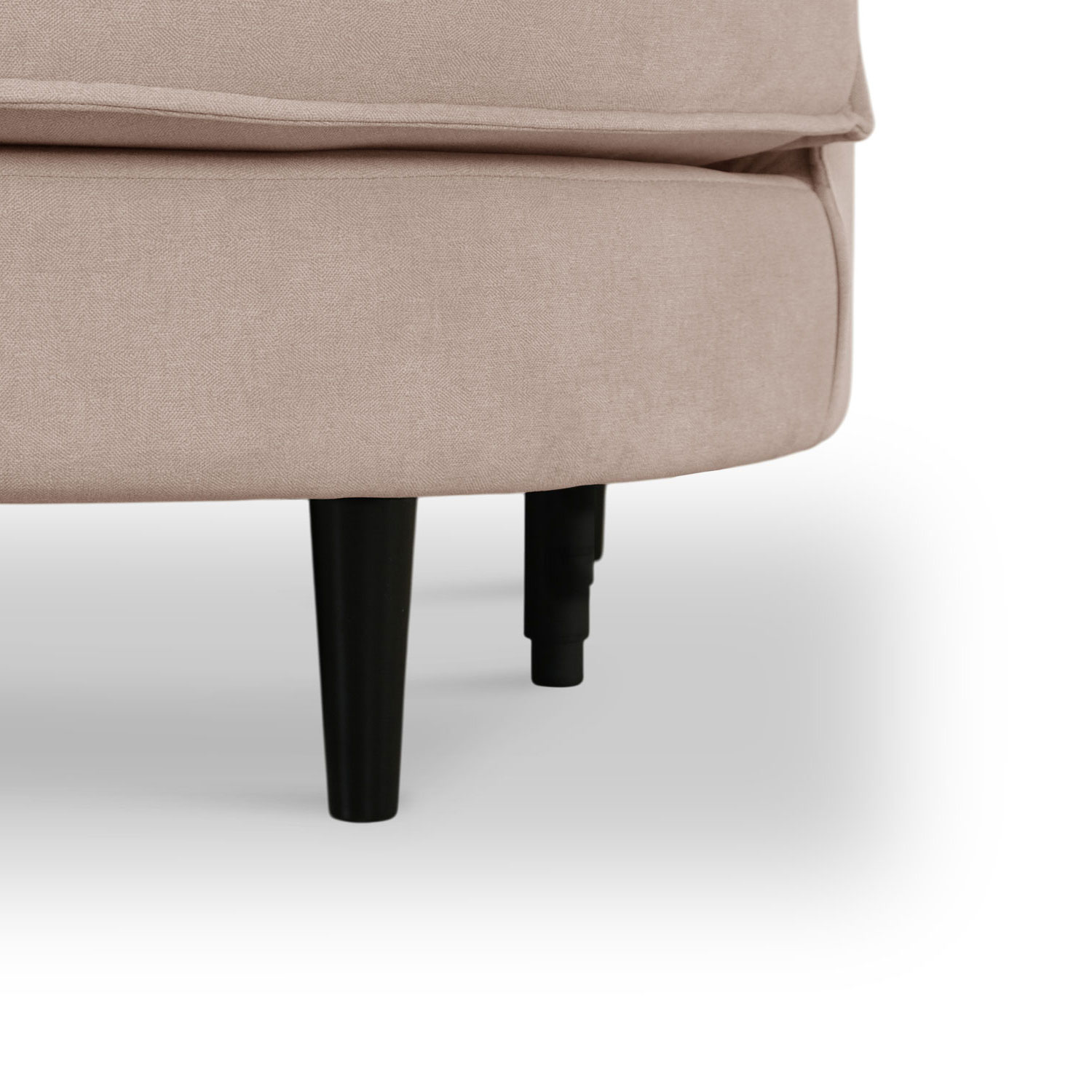 Sabrina Sand Beige Curve Chaise Left Sectional Sofa