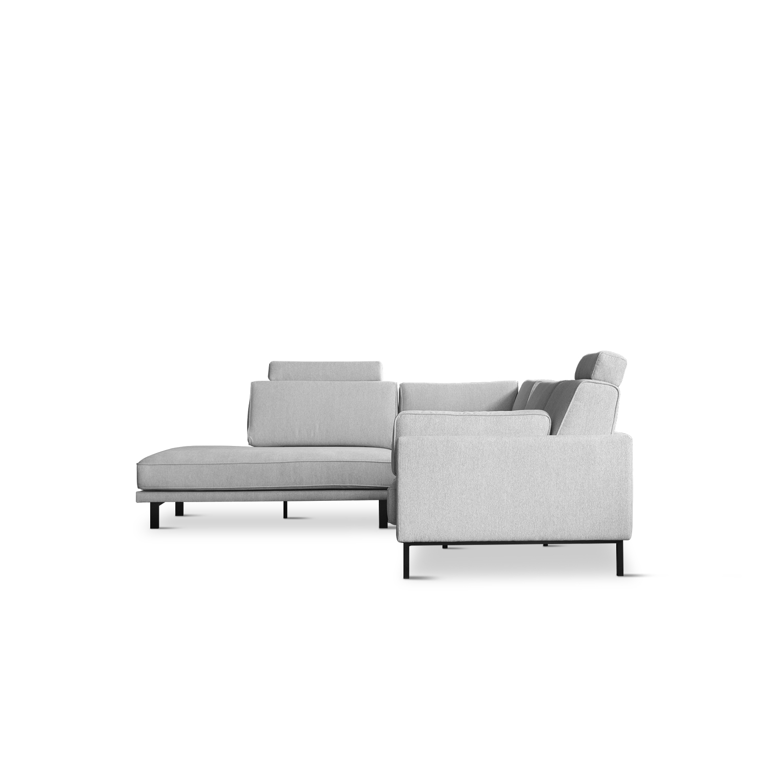 Elliott Flint Grey Right Corner Sofa