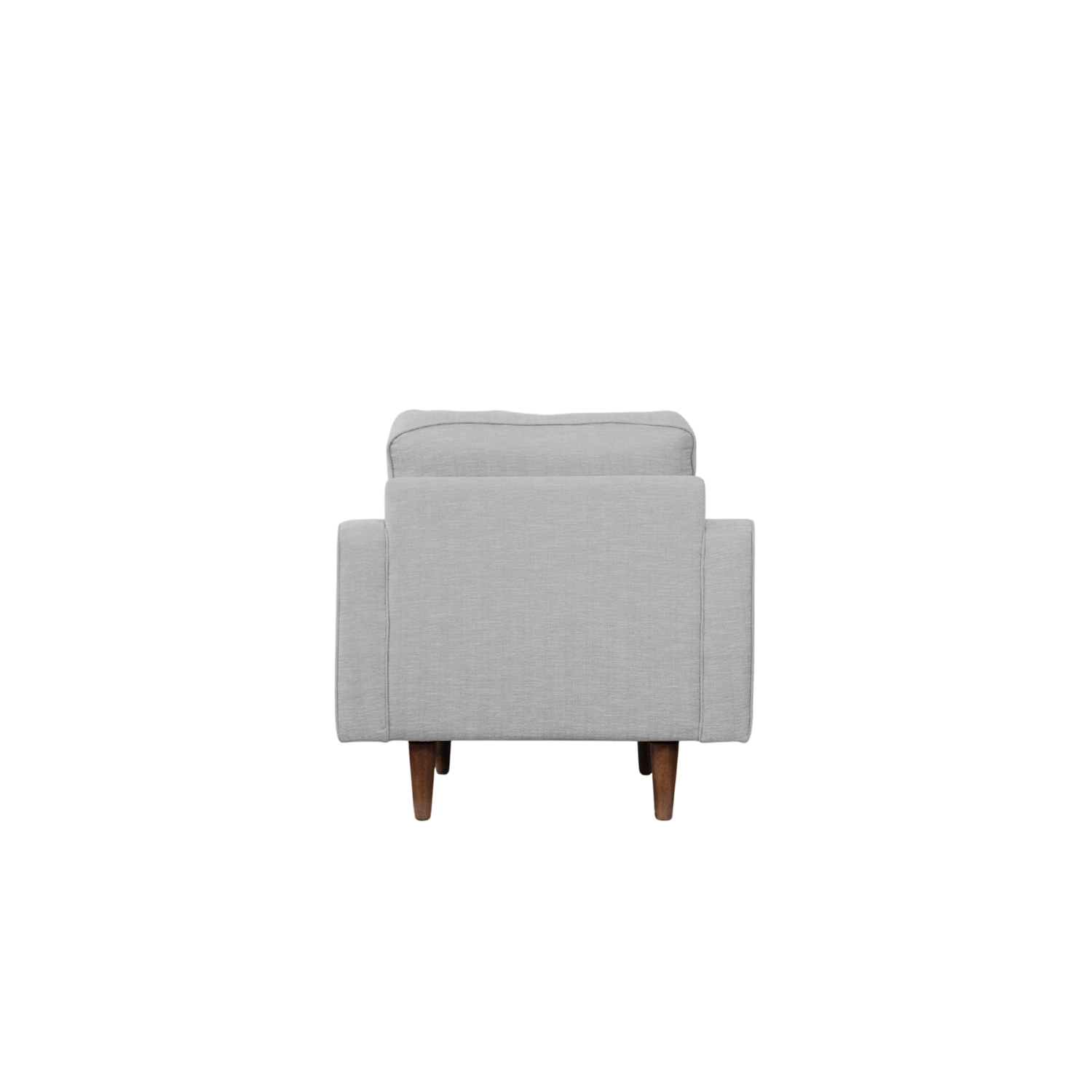 Jane Mist Grey Mid-Century 1 Seater Sofa