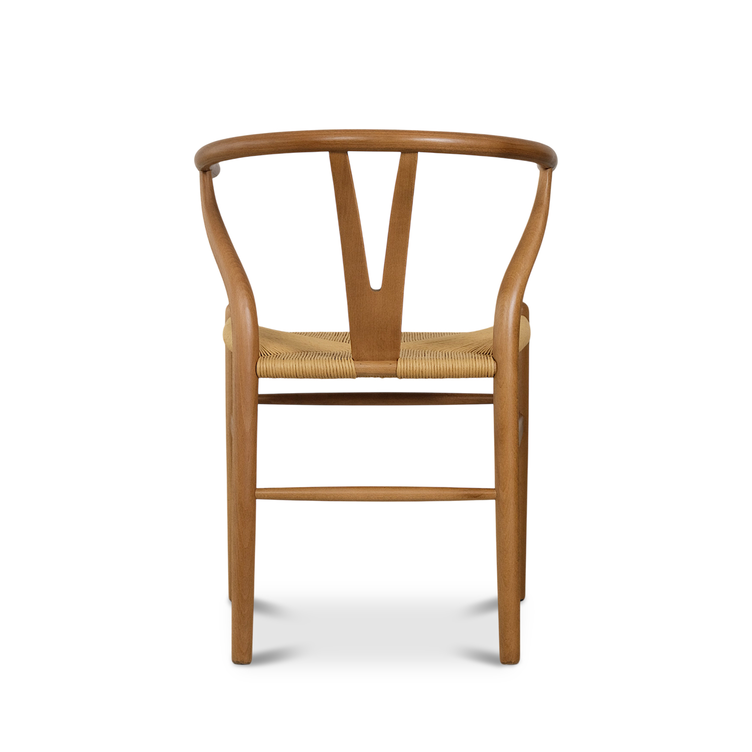 Replica Wishbone Chair - Brown & Natural