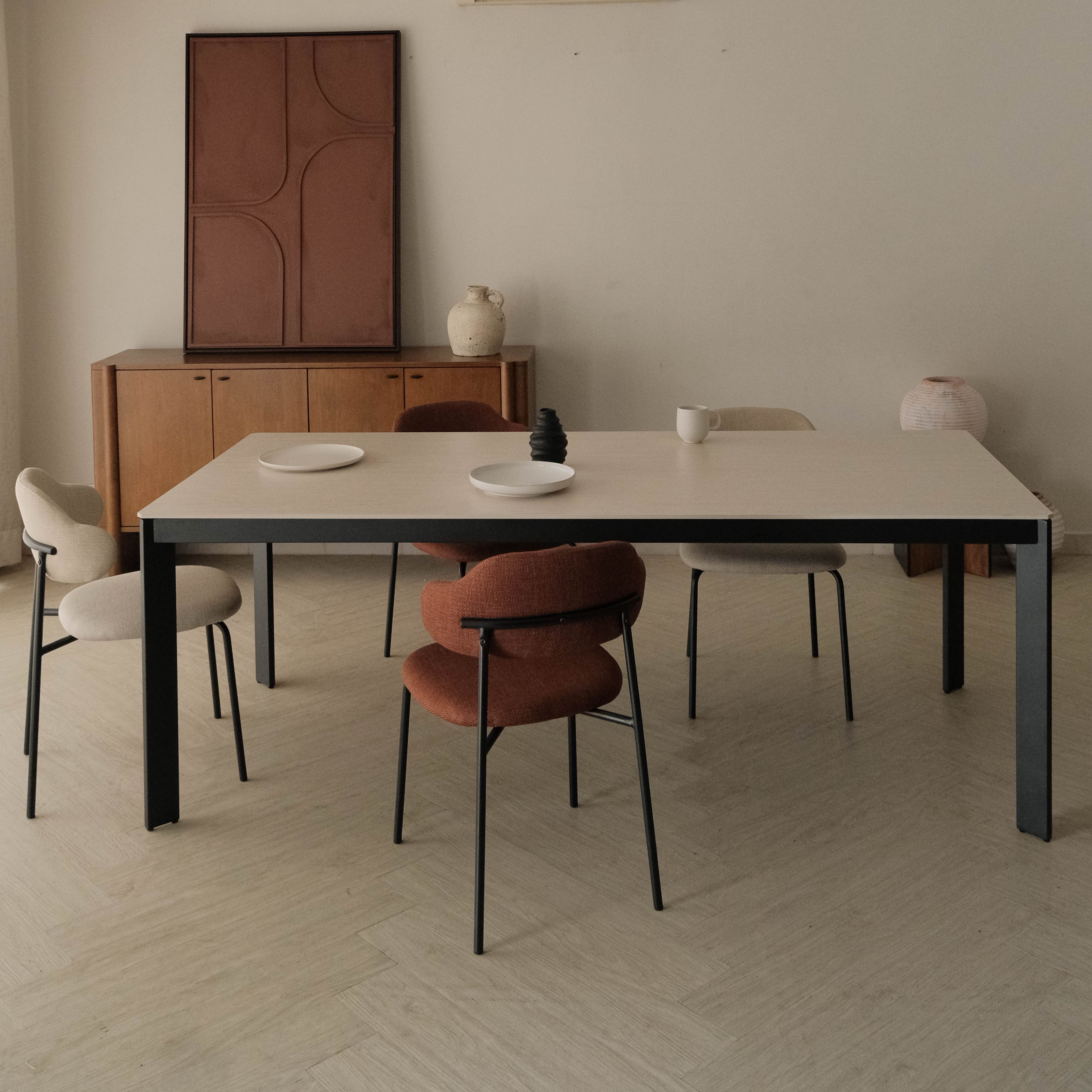 Barry Travertine Dining Table 210cm