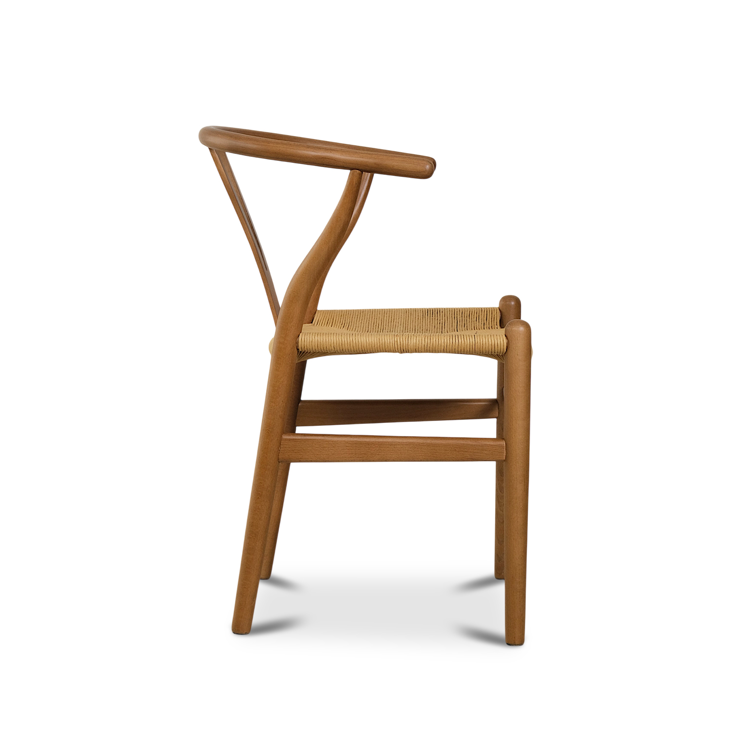 Replica Wishbone Chair - Brown & Natural
