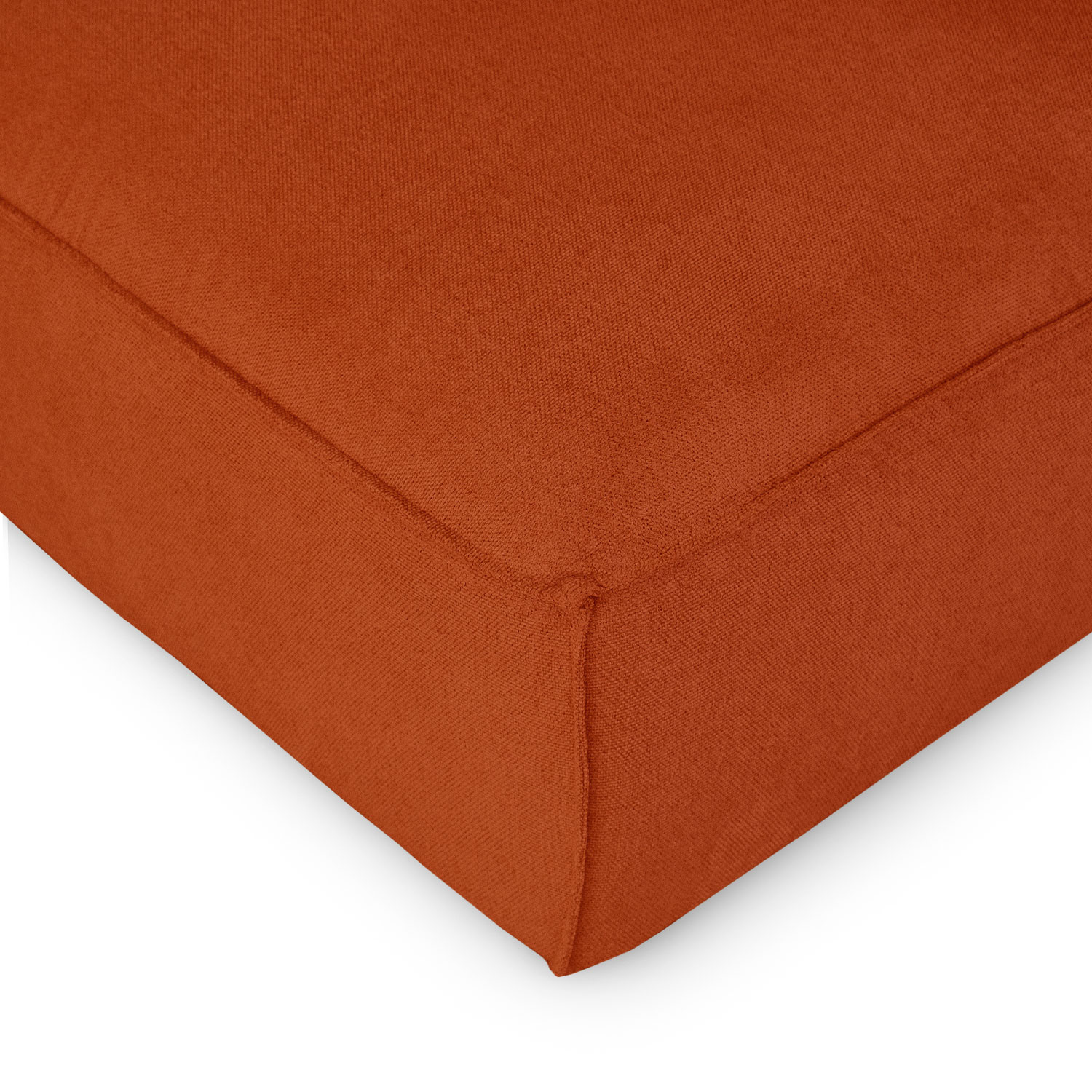 Daphne Umber Brown Modular Armless Chaise