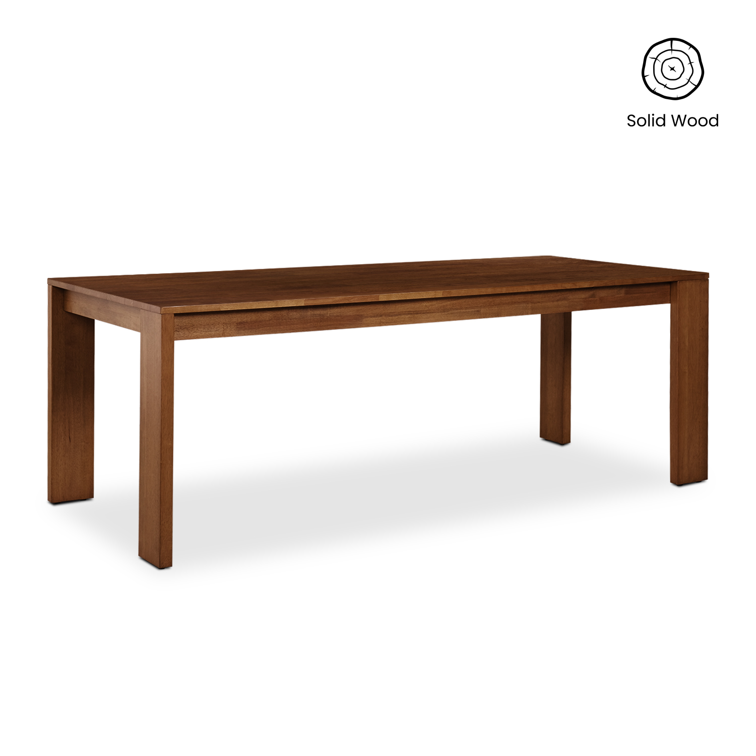 Brent Cedar Brown Dining Table 210cm