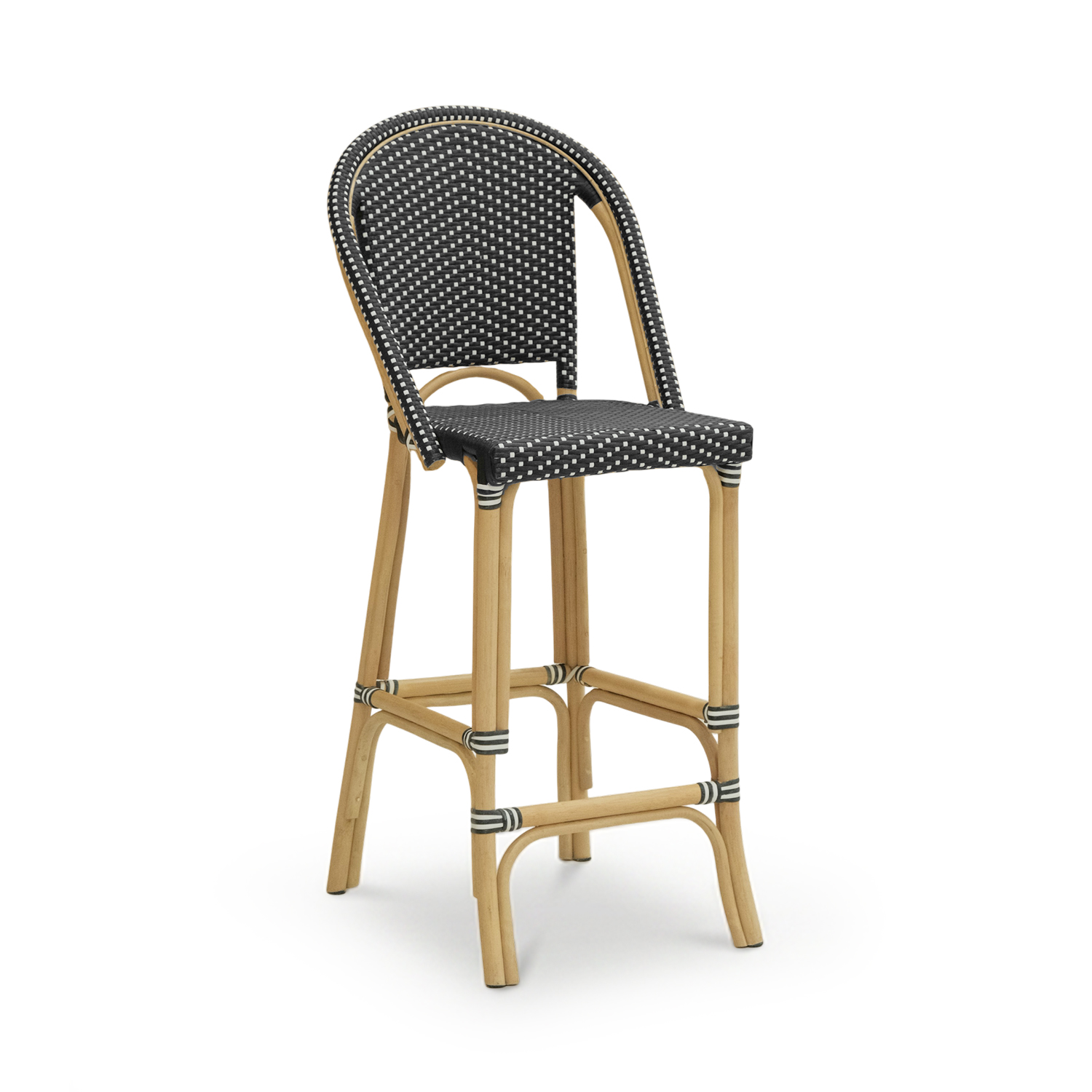 Timor Rattan Bar Stool Ebony