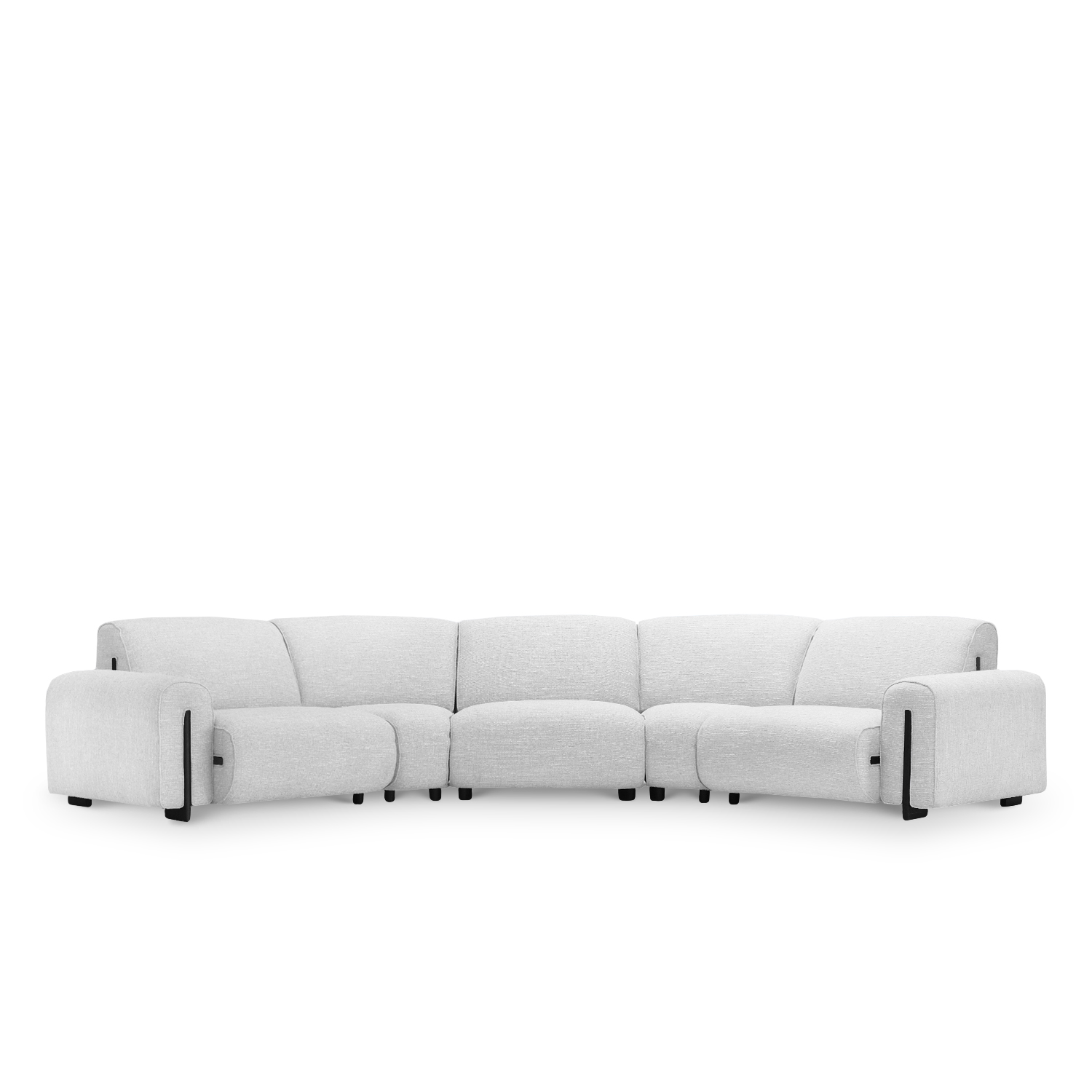 Clarice Cloud Grey Wide Curve Corner Sofa