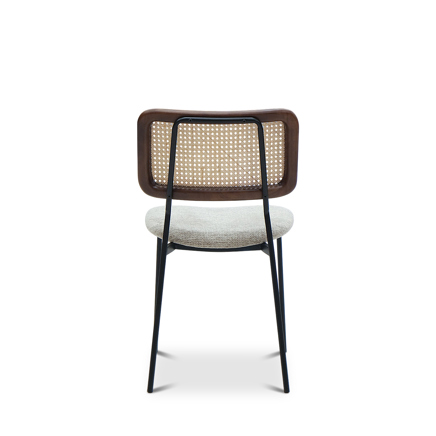 Gaia Dark Brown Chair Stone Beige