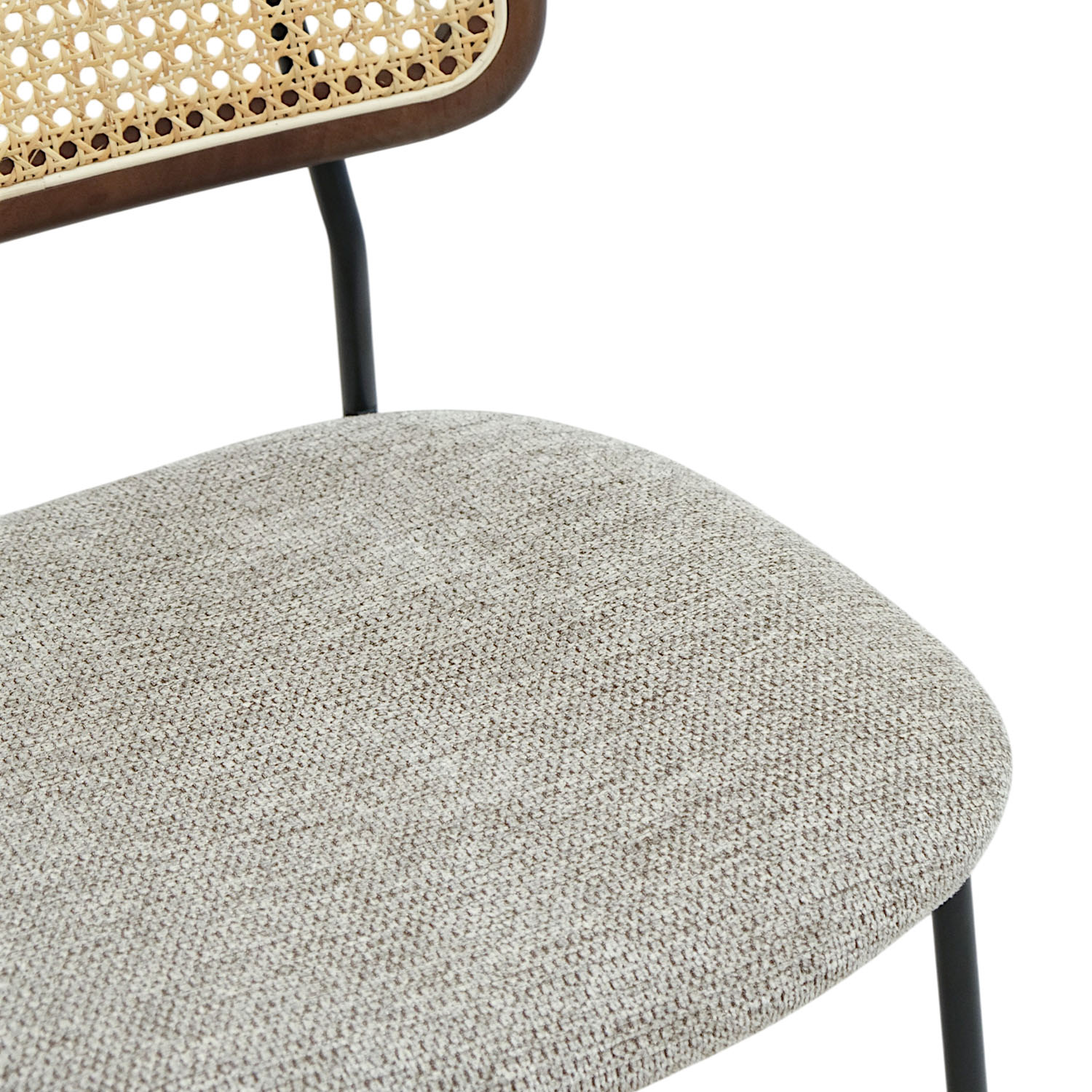 Gaia Dark Brown Chair Stone Beige