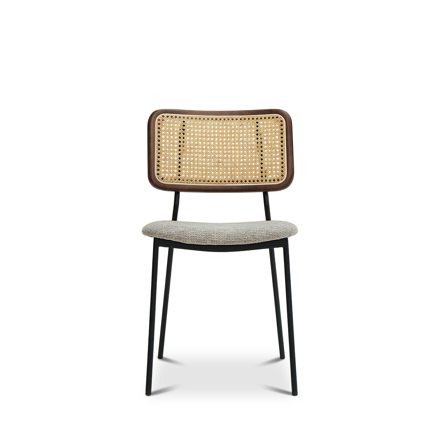 Gaia Dark Brown Chair Stone Beige