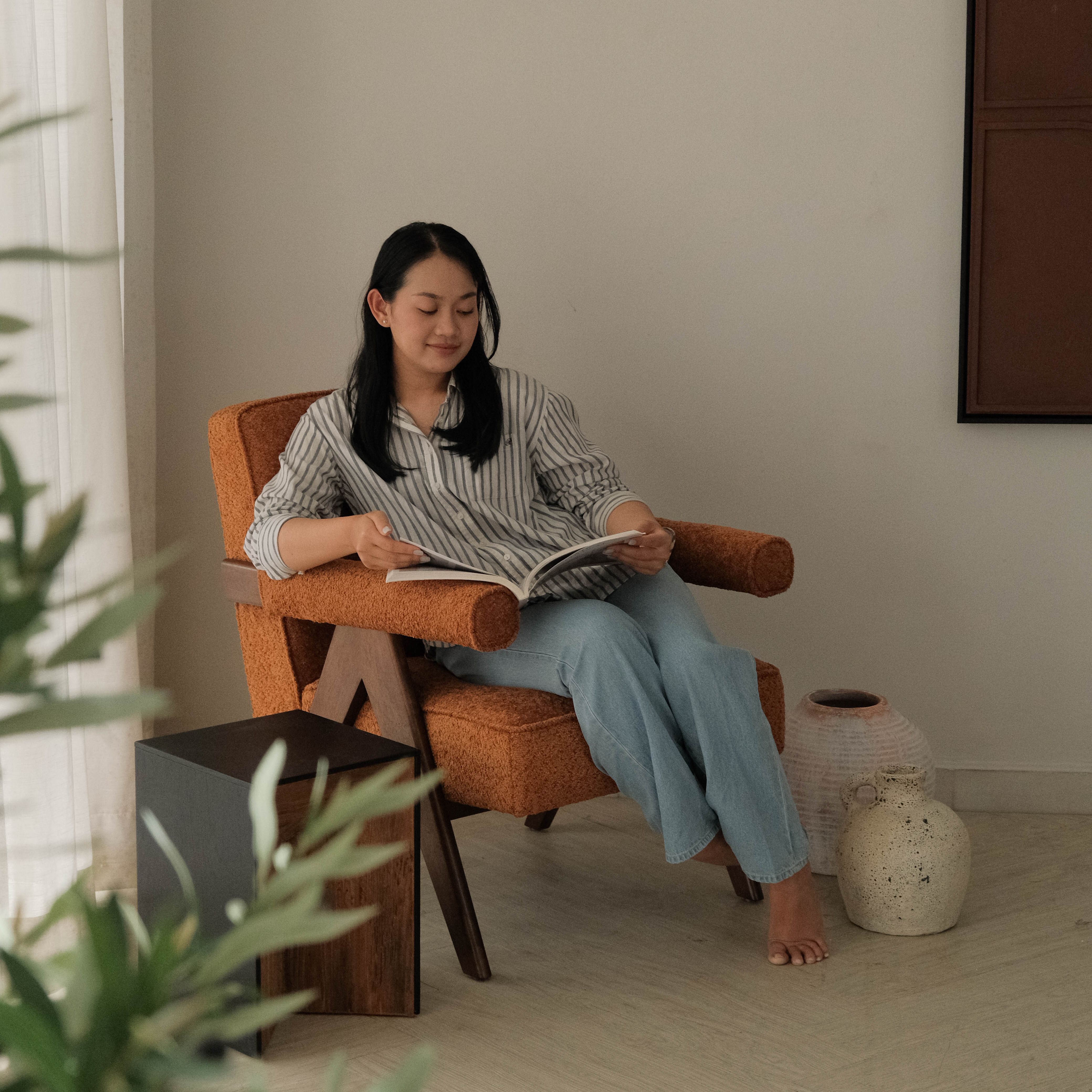 Joelle Caramel Lounge Chair