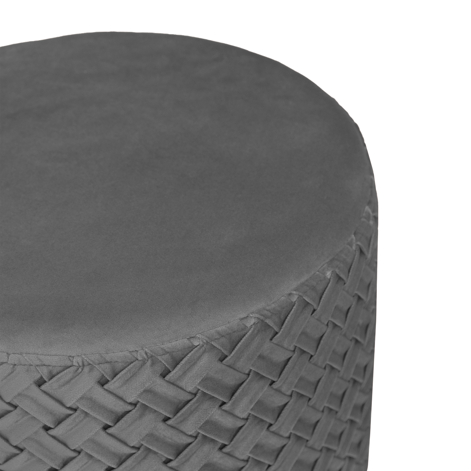 Reana Weave Dining Stool Pebble Grey