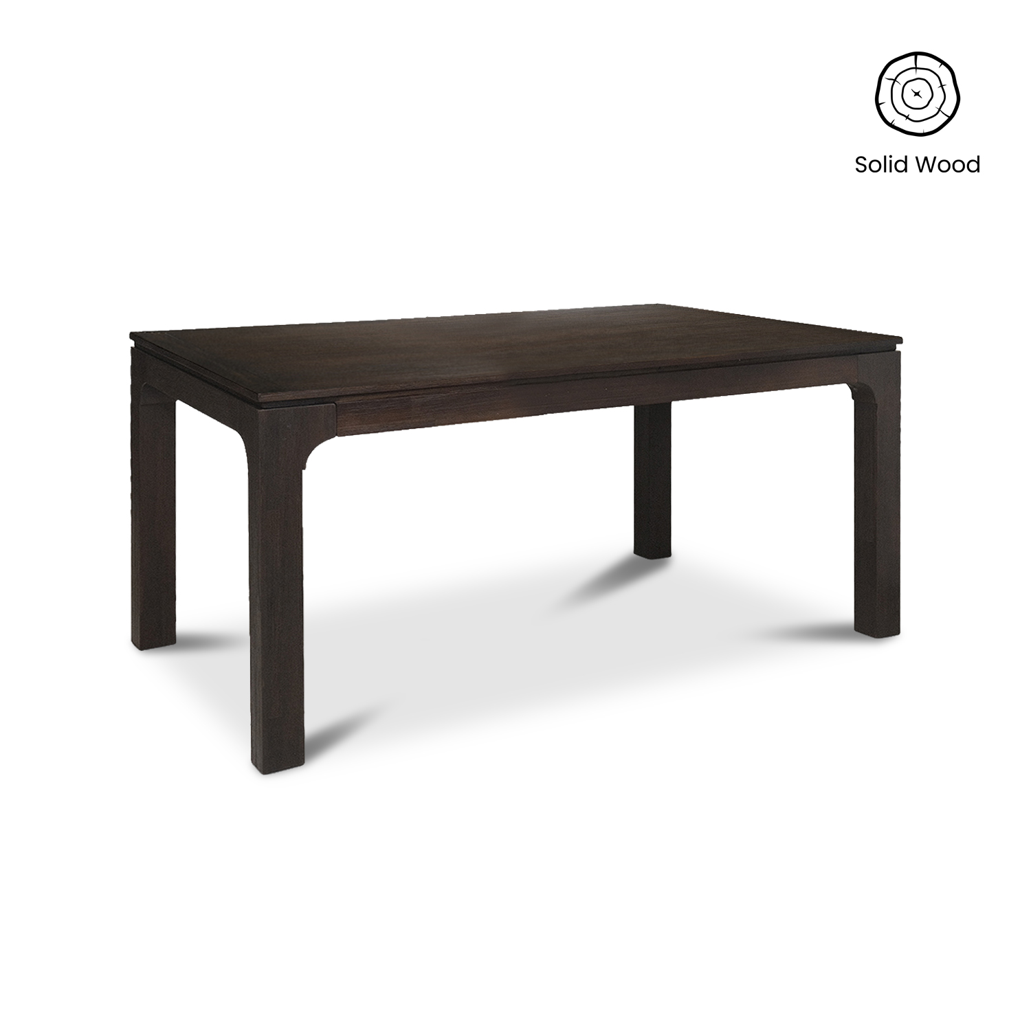 Ming Coffee Brown Dining Table 180cm