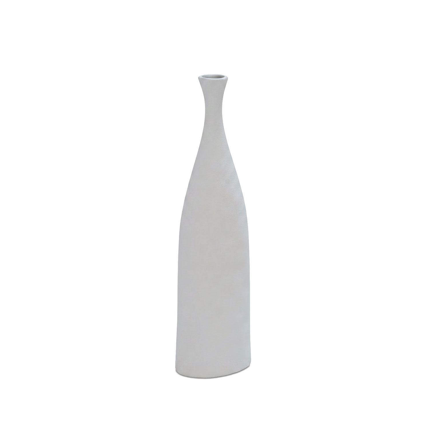 Sahara Textured White Bottle Terracotta Vase