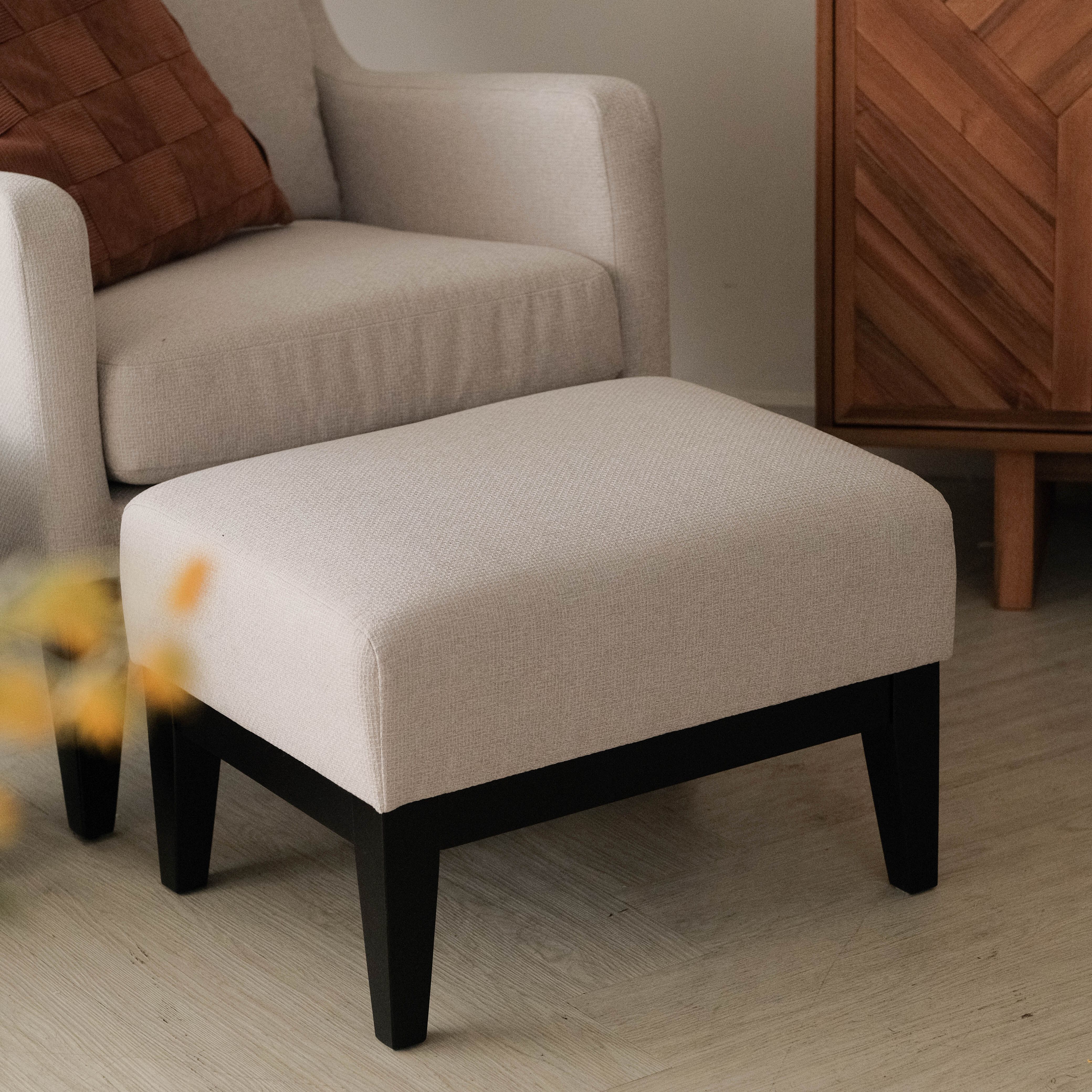 Frida Oatmeal Footstool