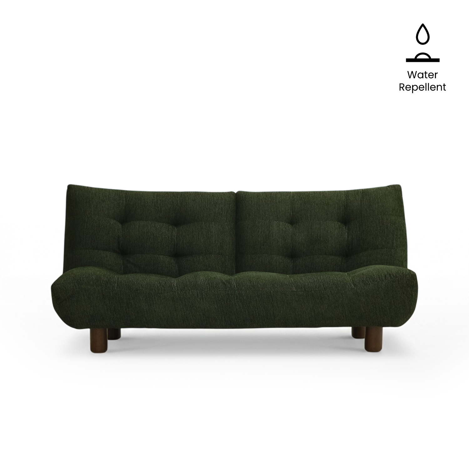 Fluffy Hunter Green Sofa Bed