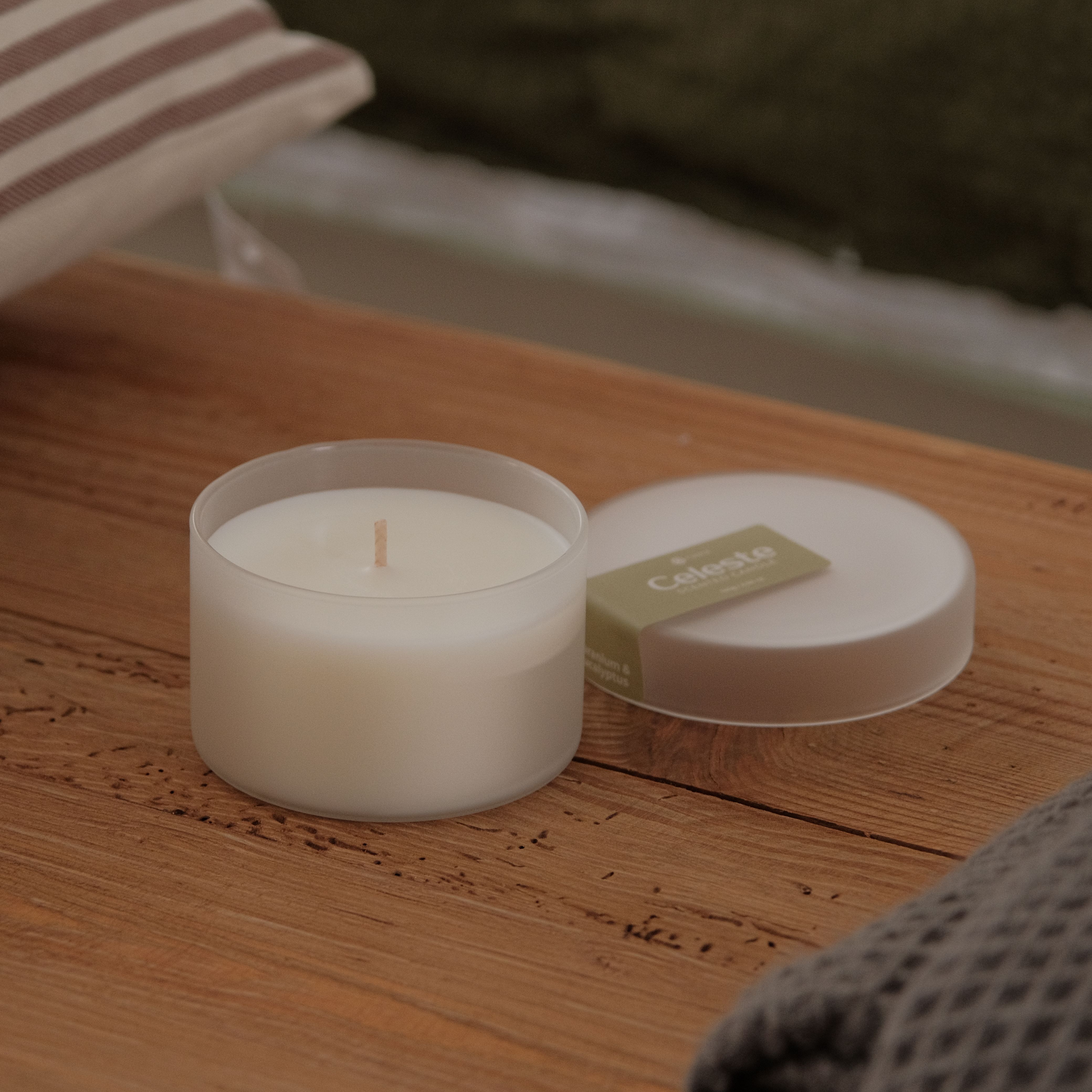 Celeste Scented Candle - Geranium & Eucalyptus