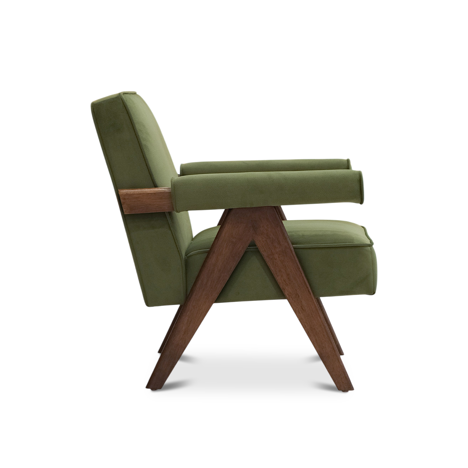 Joelle Retro Green Lounge Chair