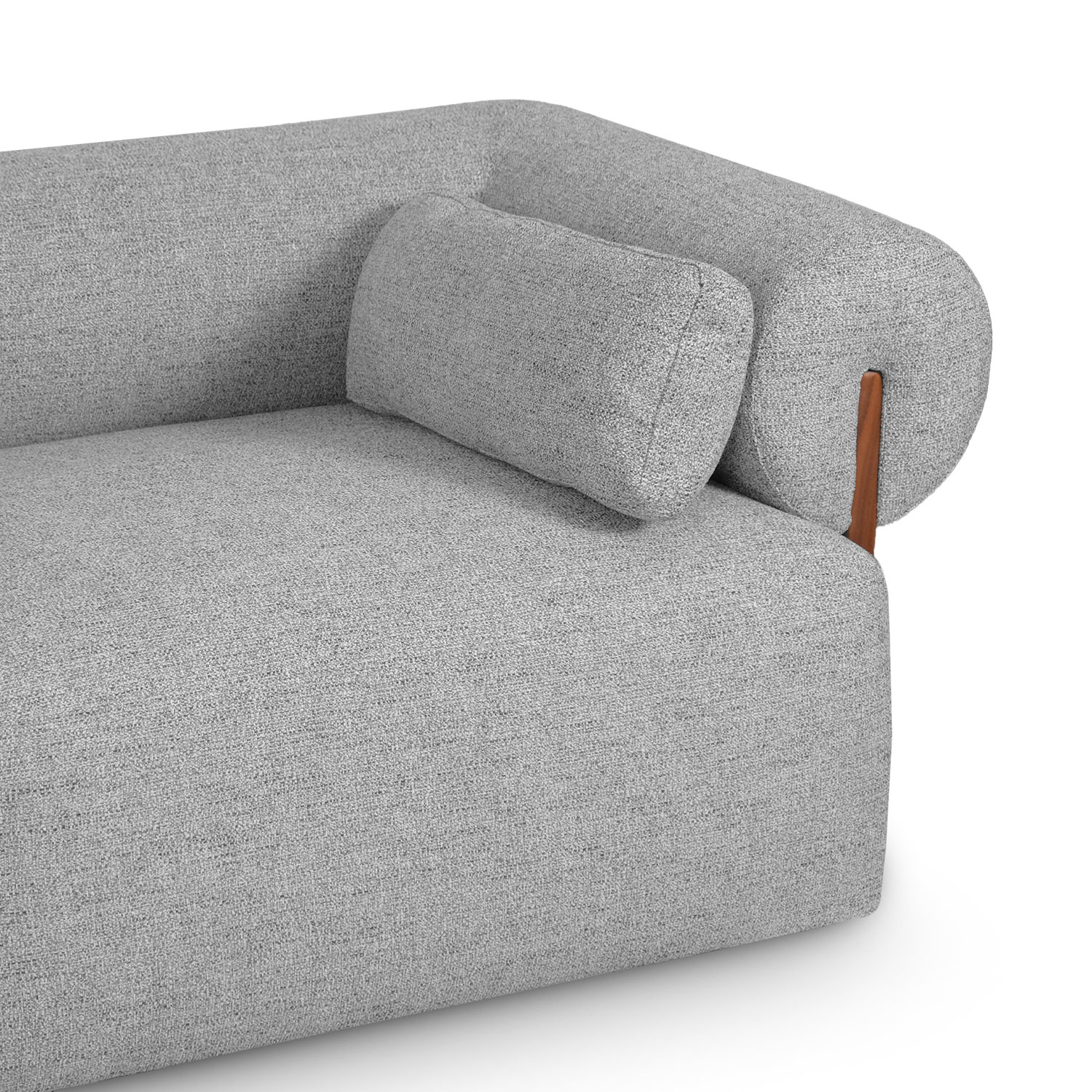 Alessia Stone Grey 3 Seater Sofa