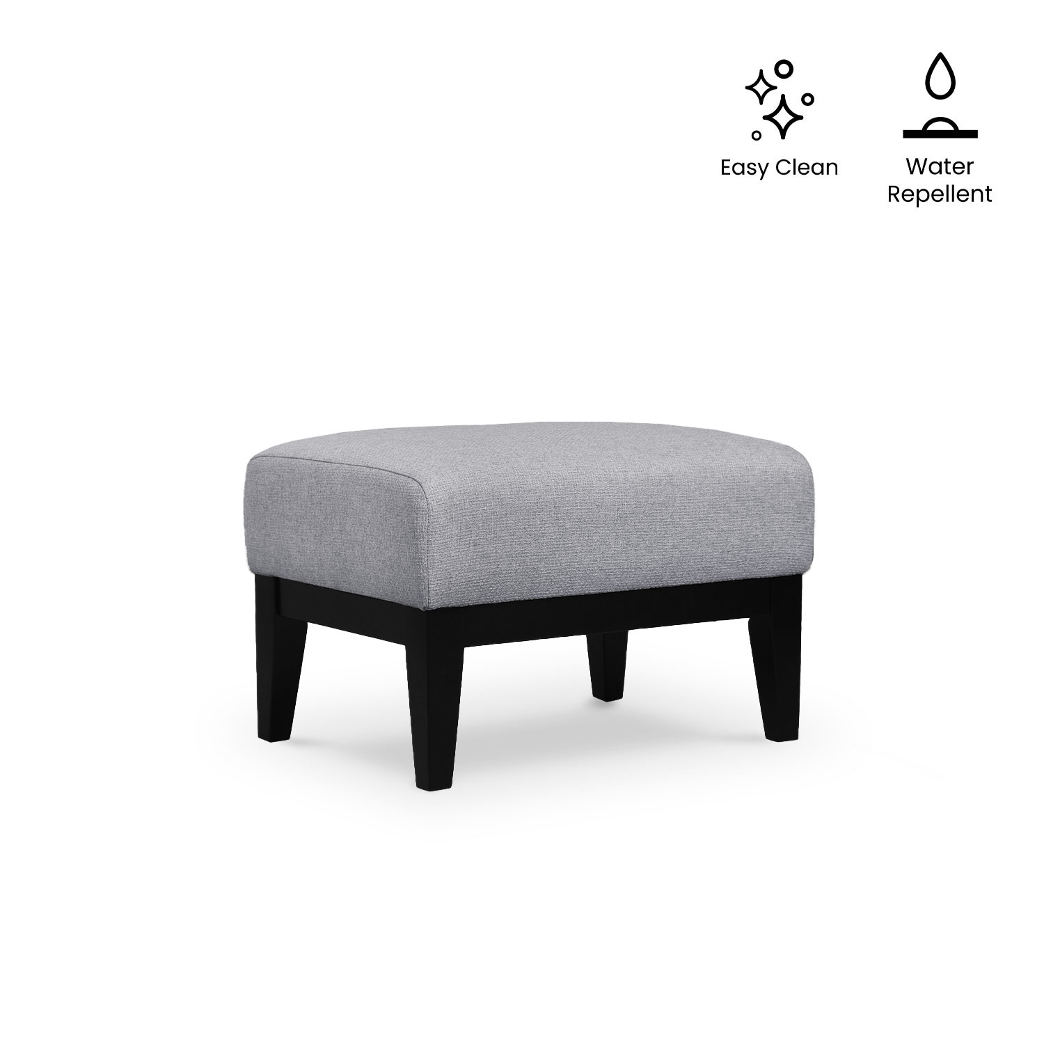 Frida Light Grey Footstool