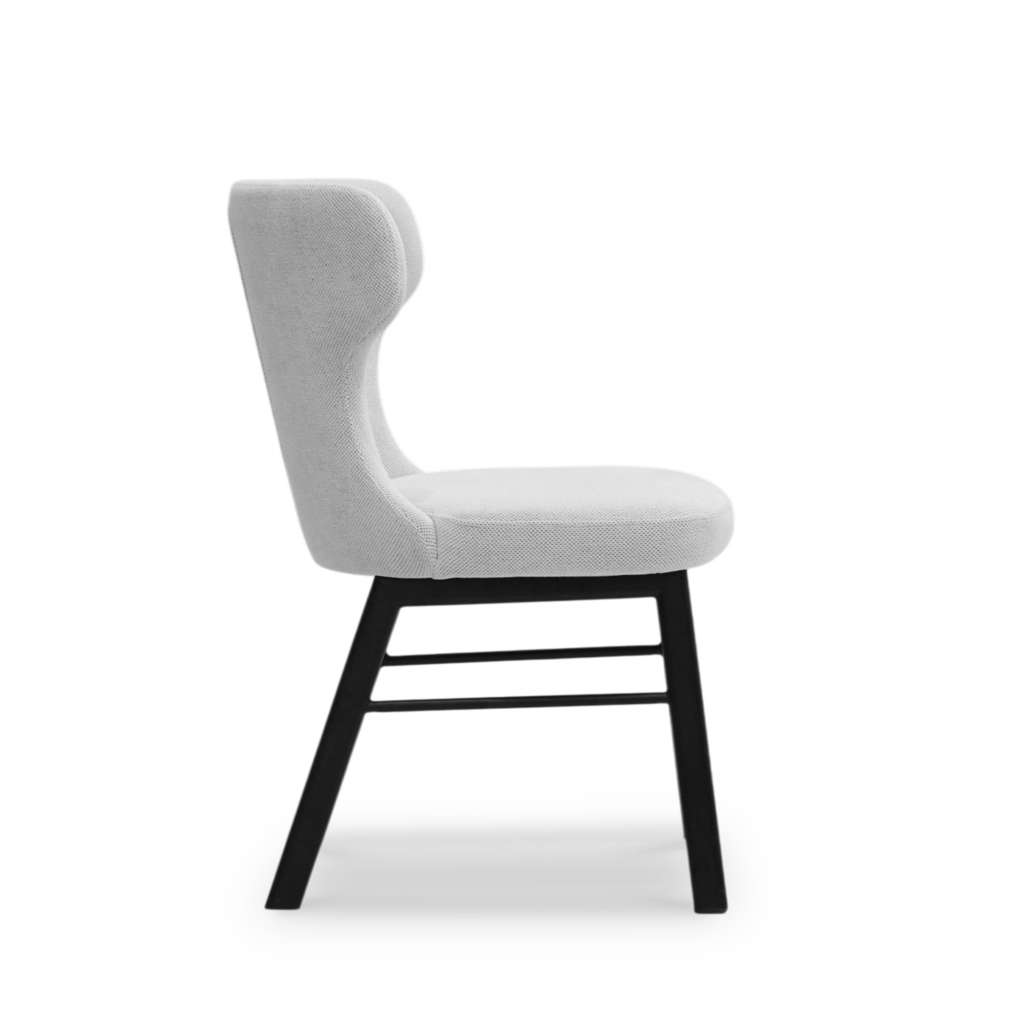 Stellar Ebony Dining Chair Silver Grey