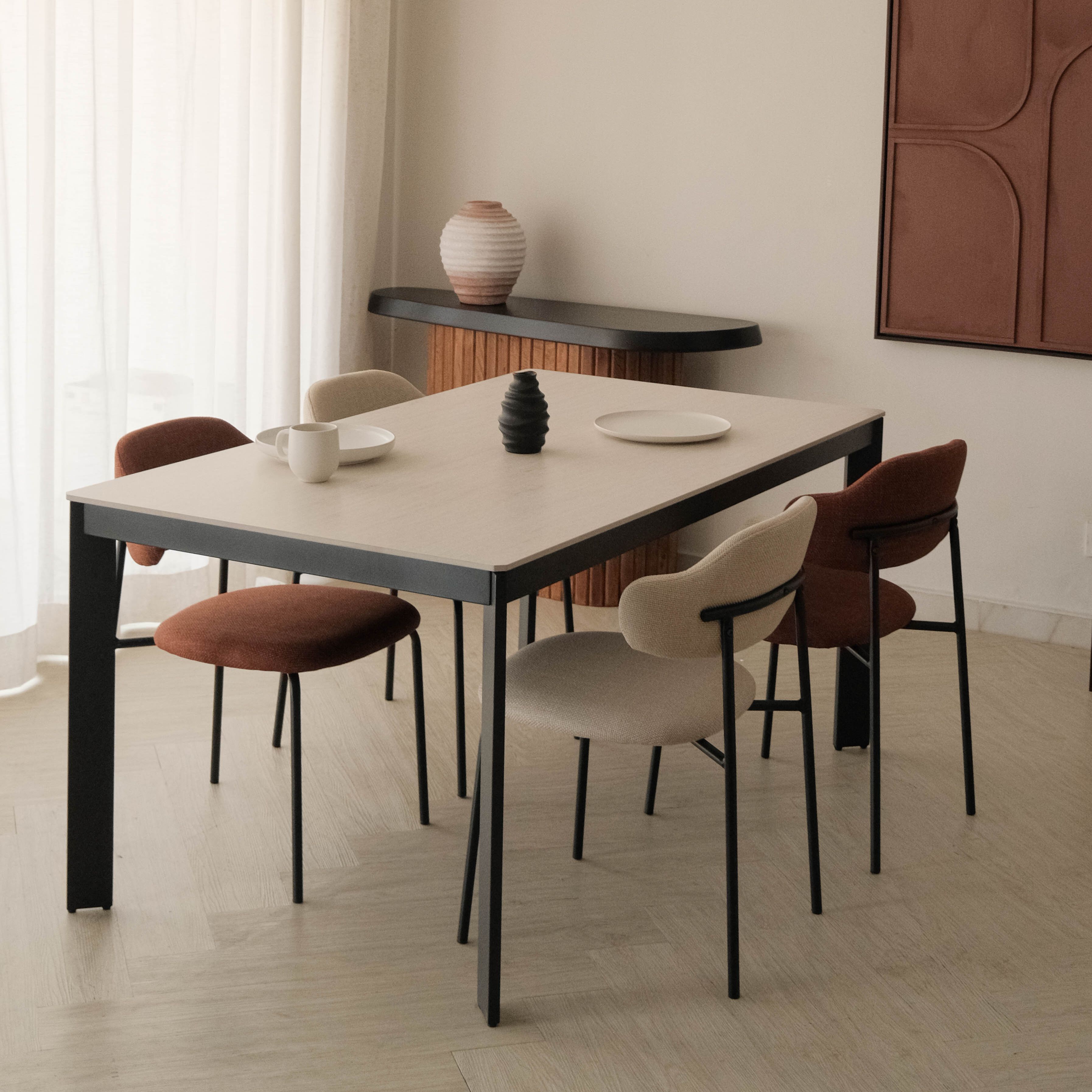 Barry Travertine Dining Table 160cm