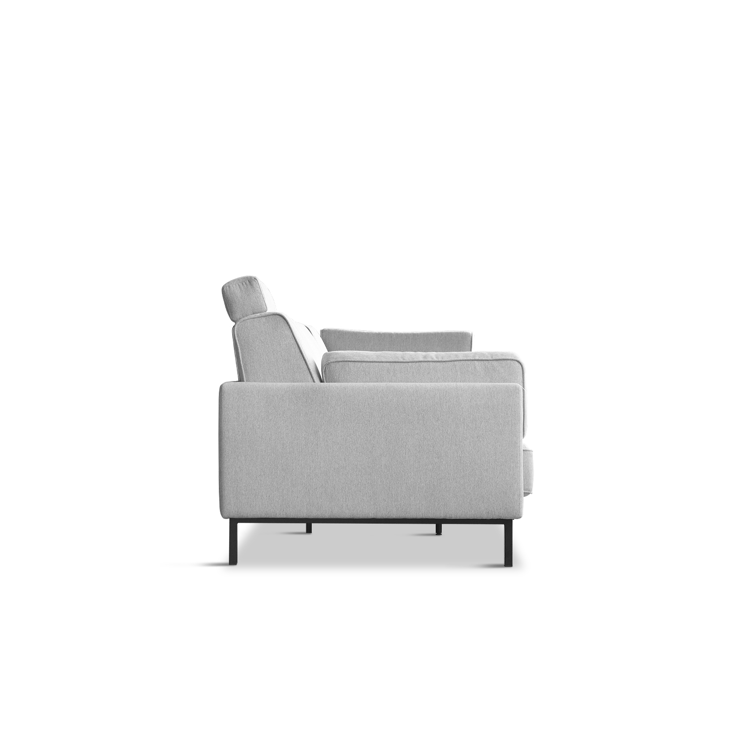 Elliott Flint Grey Right Arm 4 Seater Sofa