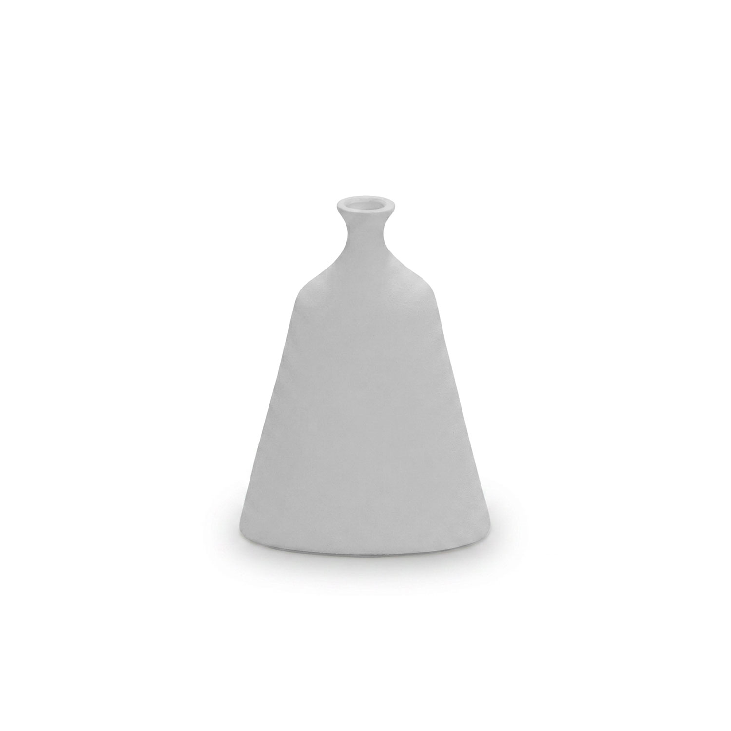 Sahara Textured White Beaker Terracotta Vase