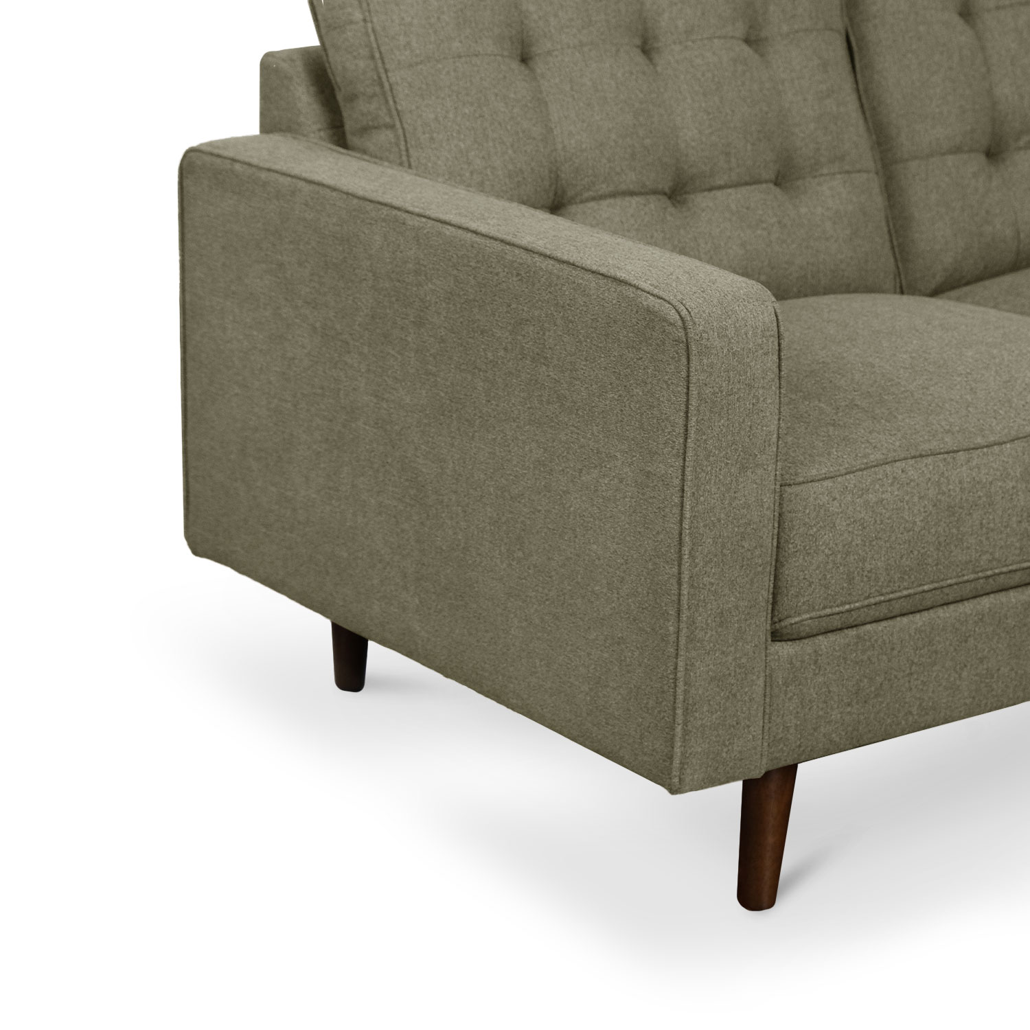 Jane Retro Green Mid-Century 3 Seater Sofa