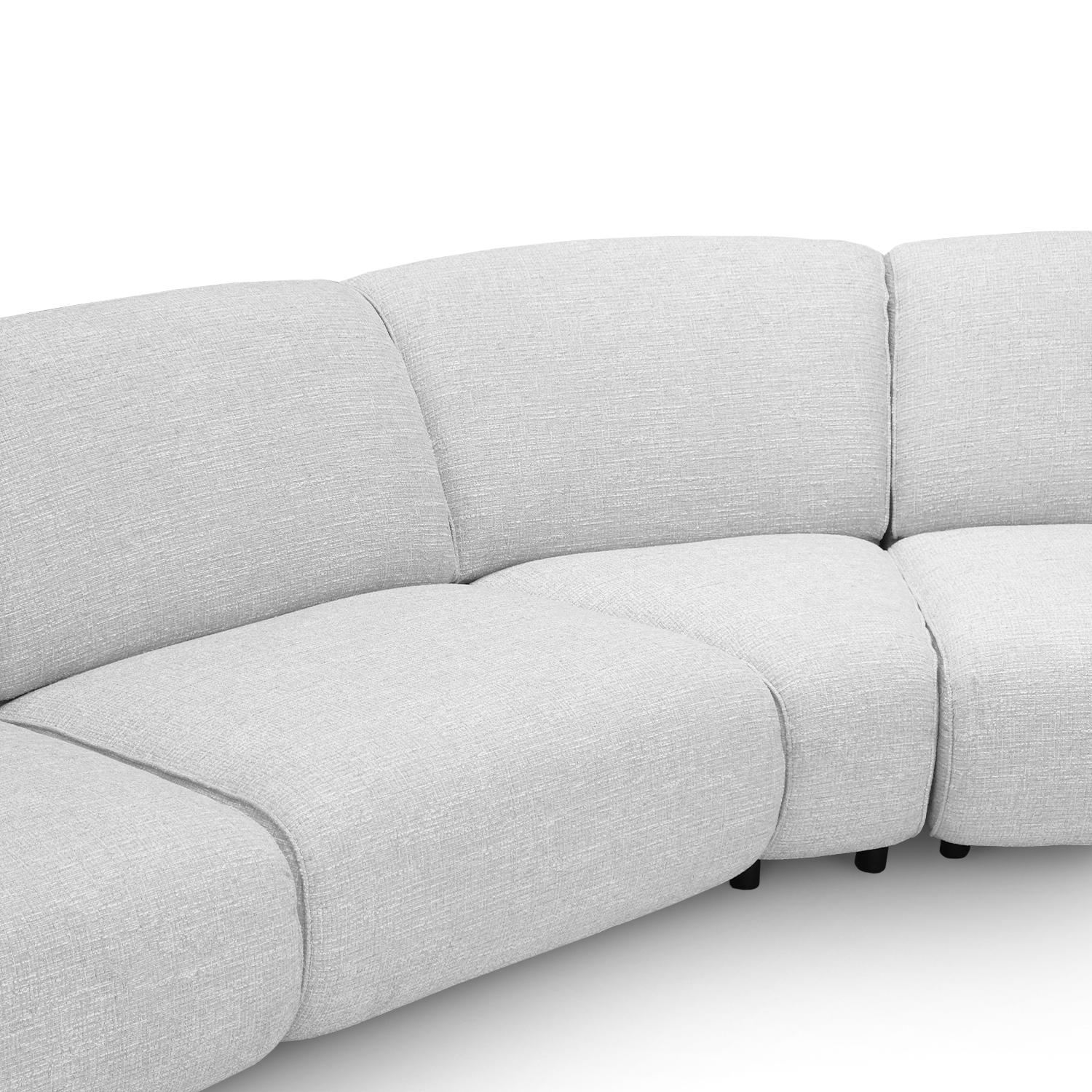 Clarice Cloud Grey Curve Sofa