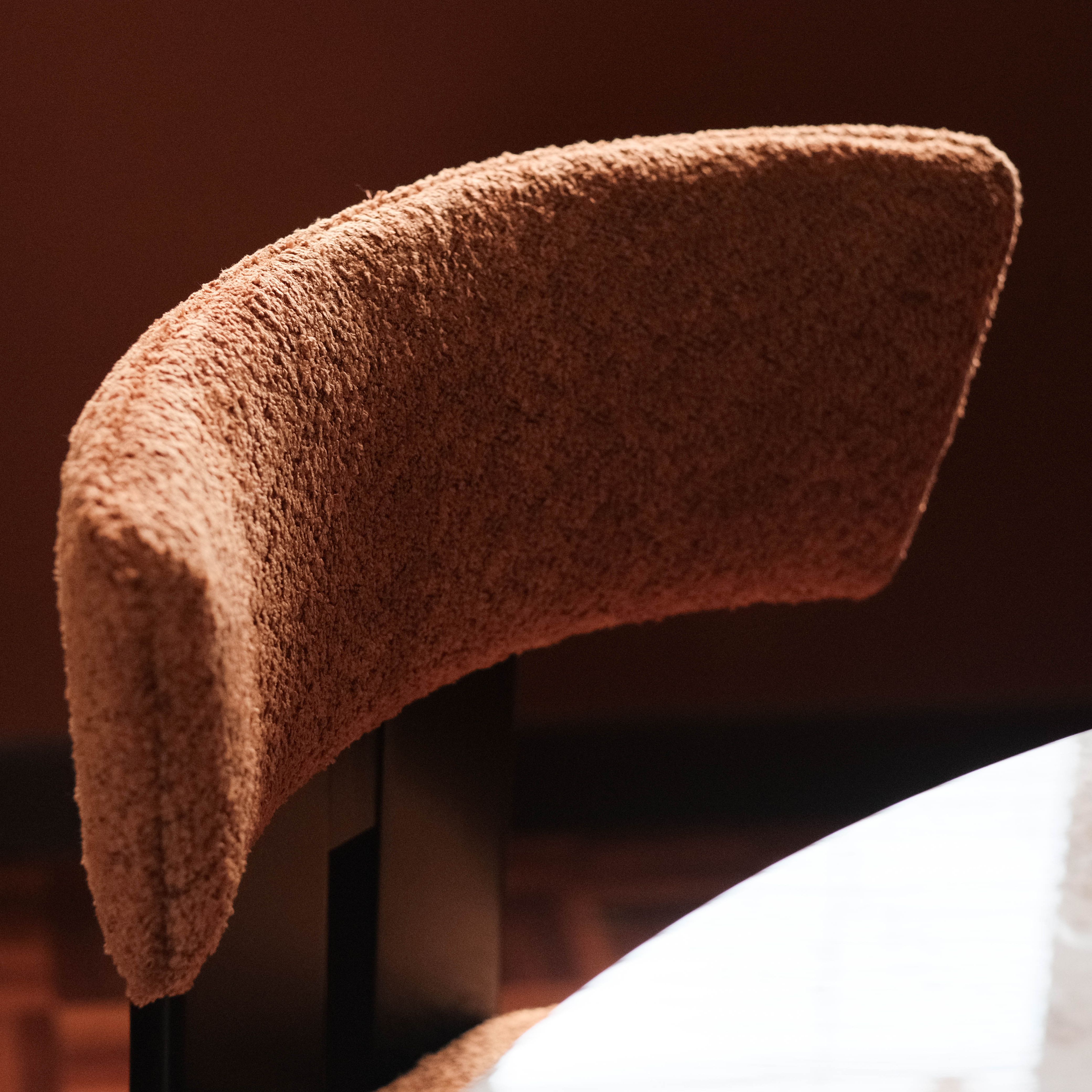 Monte Ebony Dining Chair - Caramel